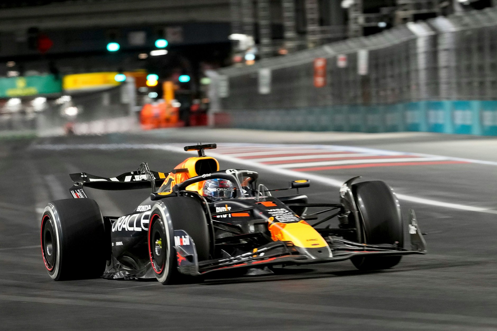 Red-Bull-Pilot Max Verstappen beim F1-Grand-Prix von Las Vegas.