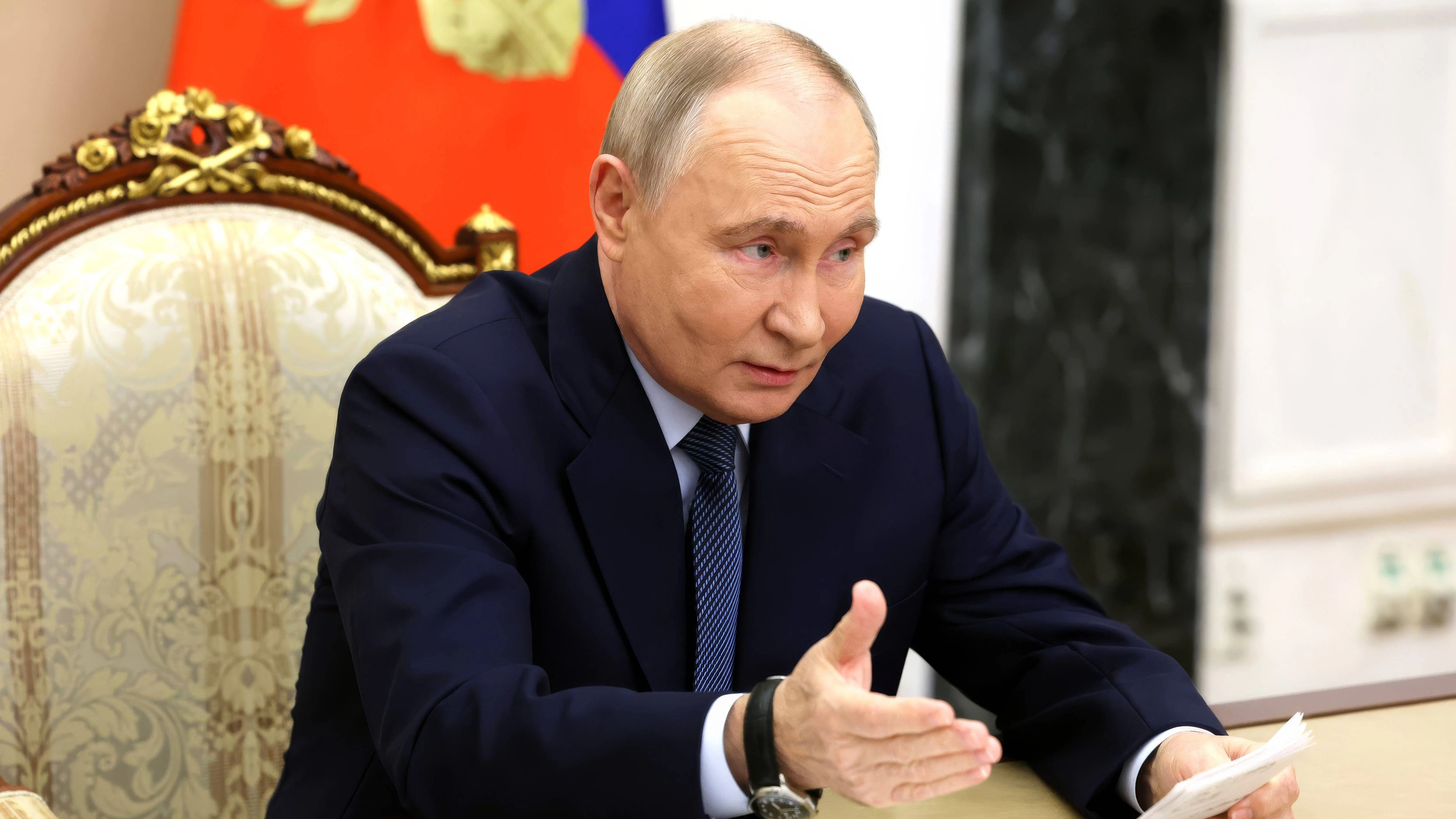 Wladimir Putin schürt auch in Deutschland Kriegsangst. 