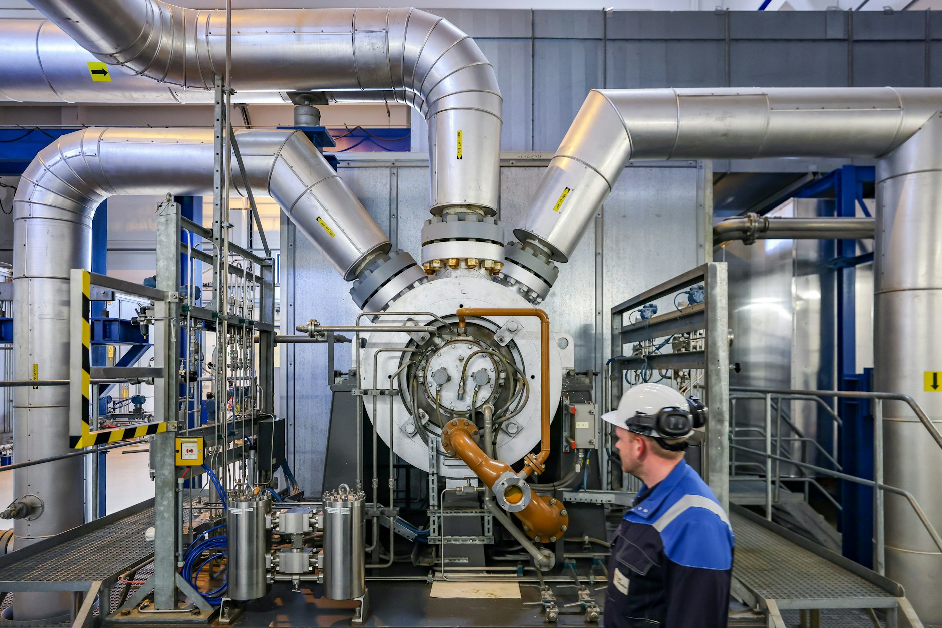 Ein Untergrund-Gasspeicher der VNG AG in Bad Lauchstädt, Sachsen-Anhalt.