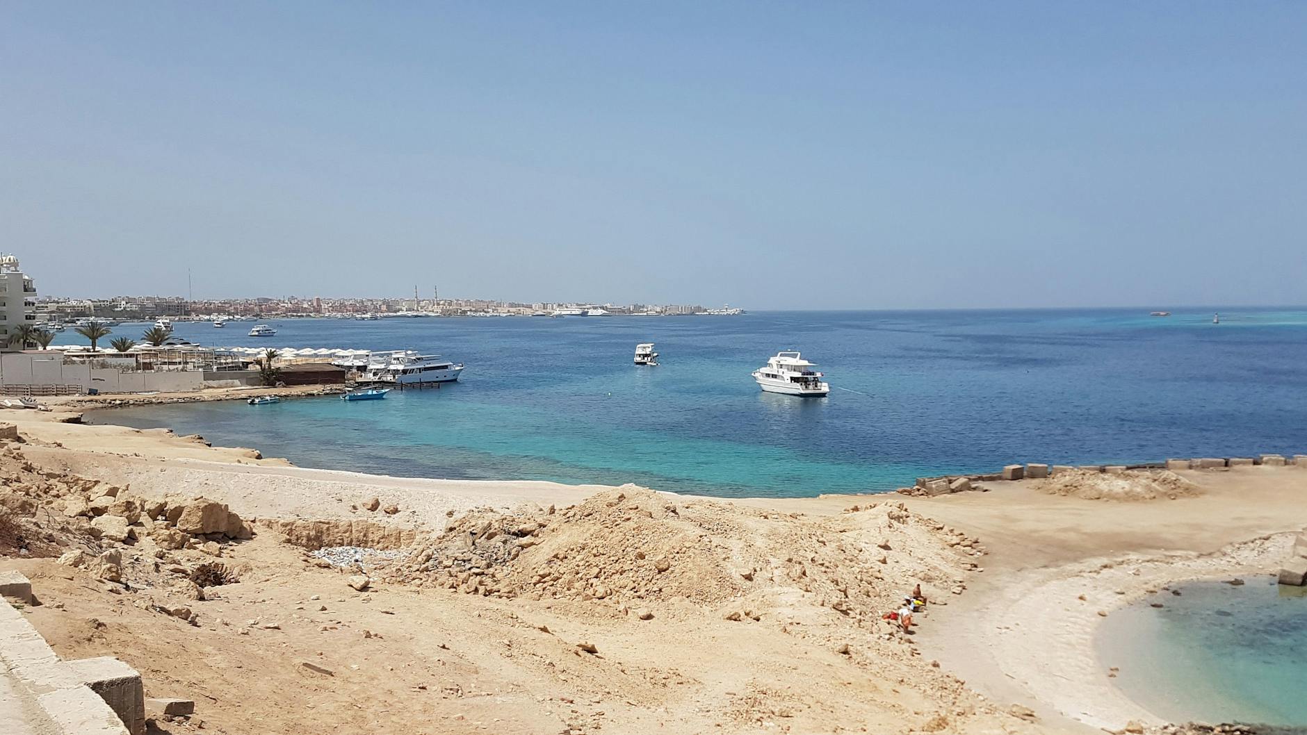Hier im bei Toursten beliebten Hurghada in Ägyptern sollte die Tauch-Safari mit der „Sea Story“ enden.