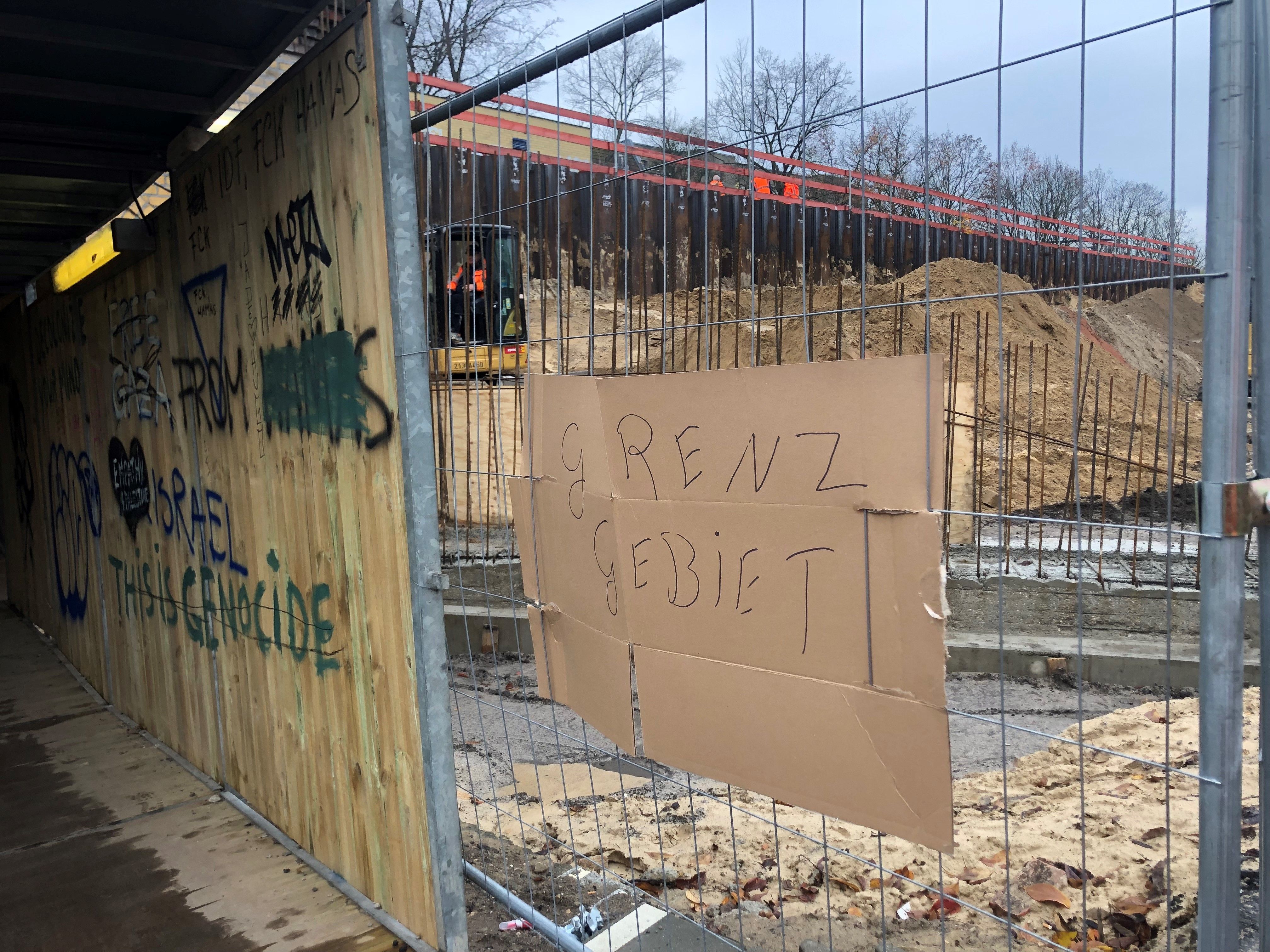 Große Baustelle an der Wollankstraße – Pankow ist wieder Grenzgebiet