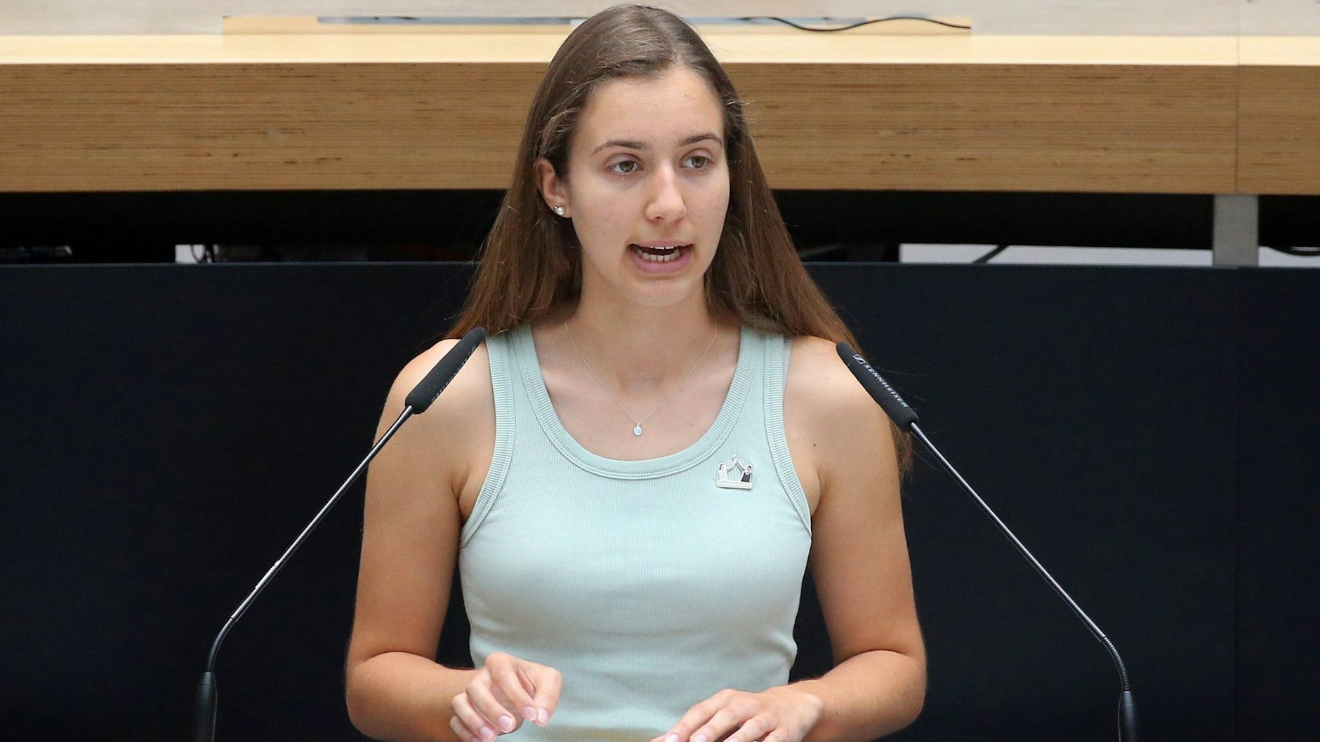 Klara Schedlich (Grüne)&nbsp; im Berliner Abgeordnetenhaus