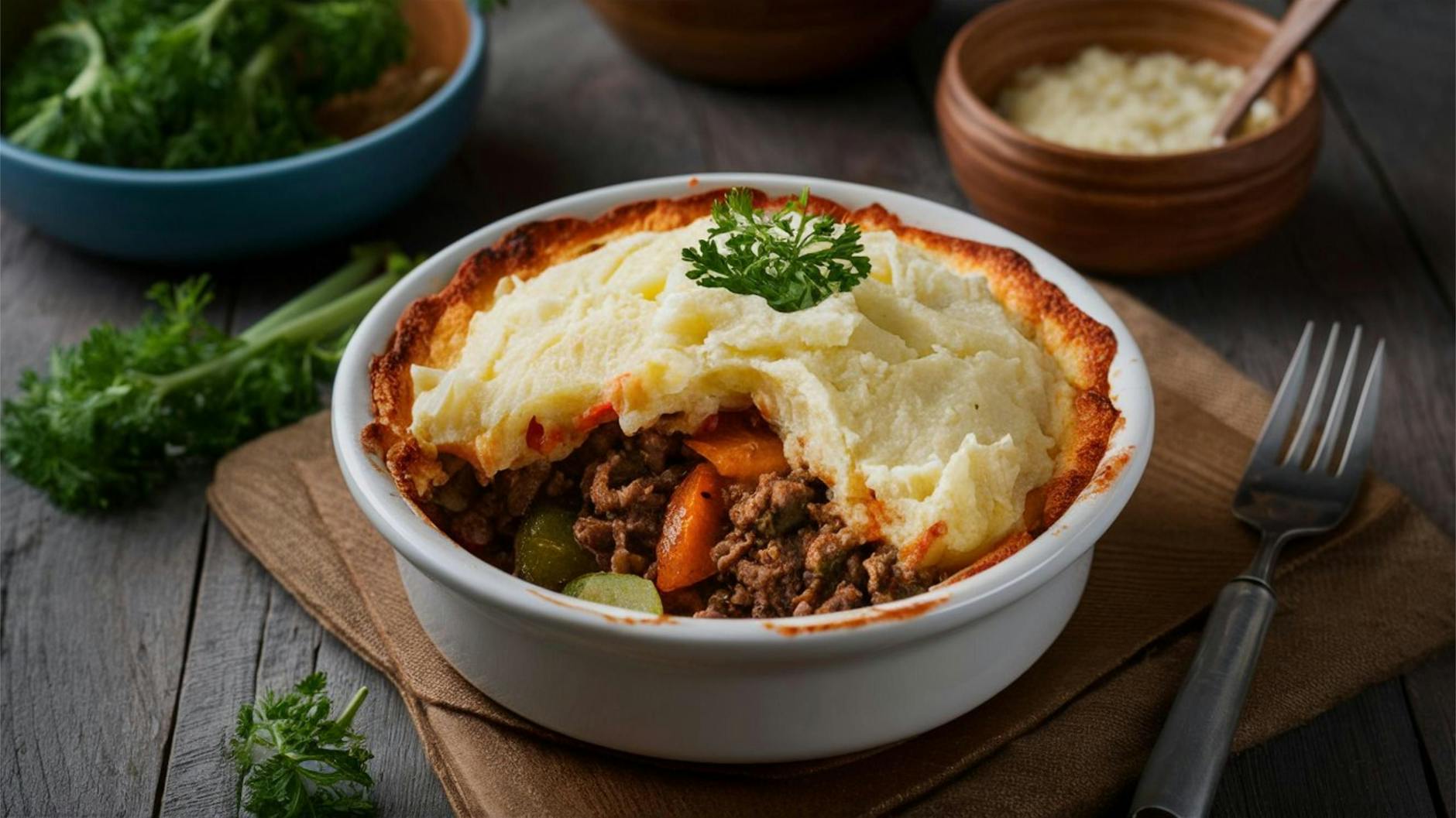 Diesen Auflauf werden Sie liefen: Wir verraten in unserem Rezept, wie Sie Hackfleisch mit Kartoffelbrei überbacken - und so einen Shepherds Pie zubereiten.