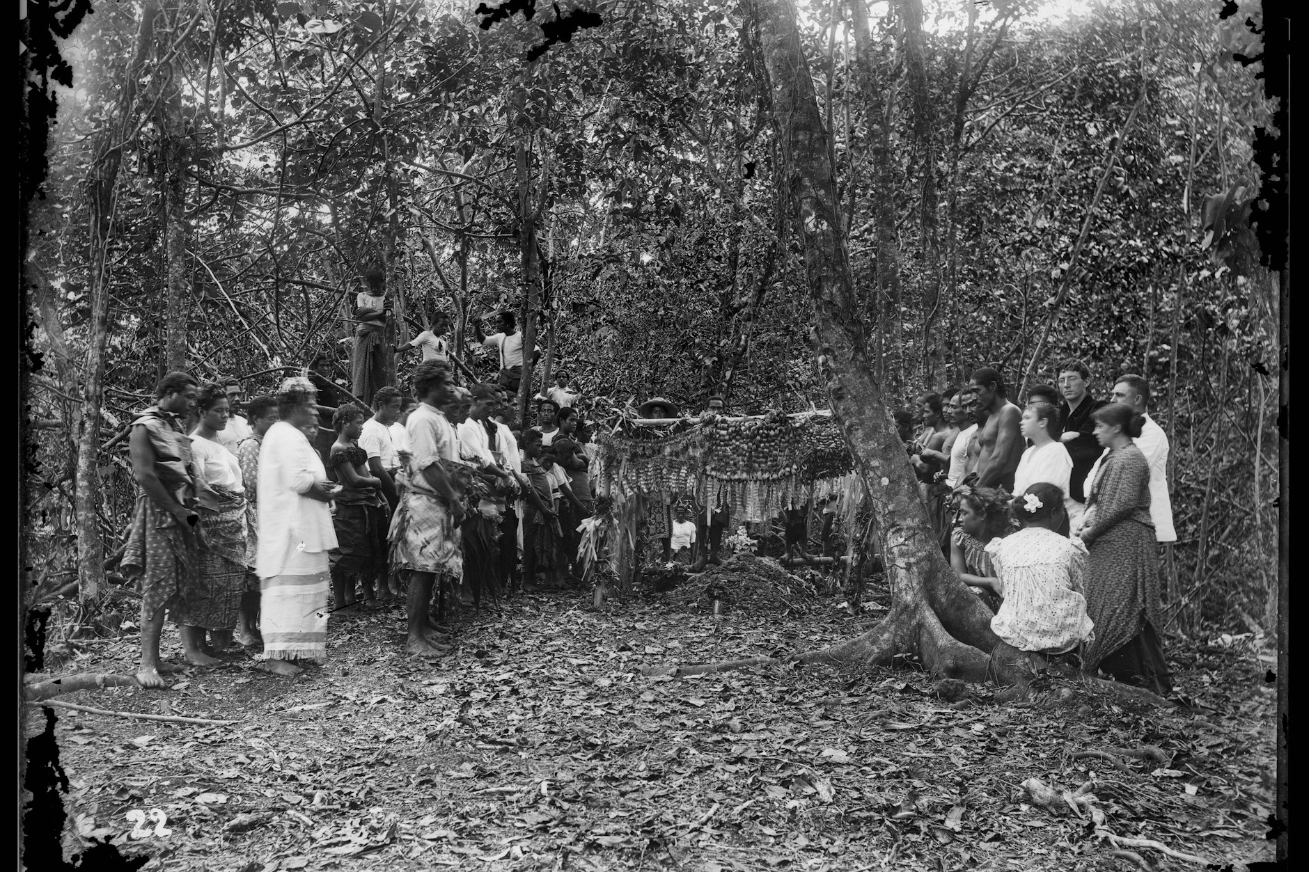 Beerdigung von R.L. Stevenson in Samoa