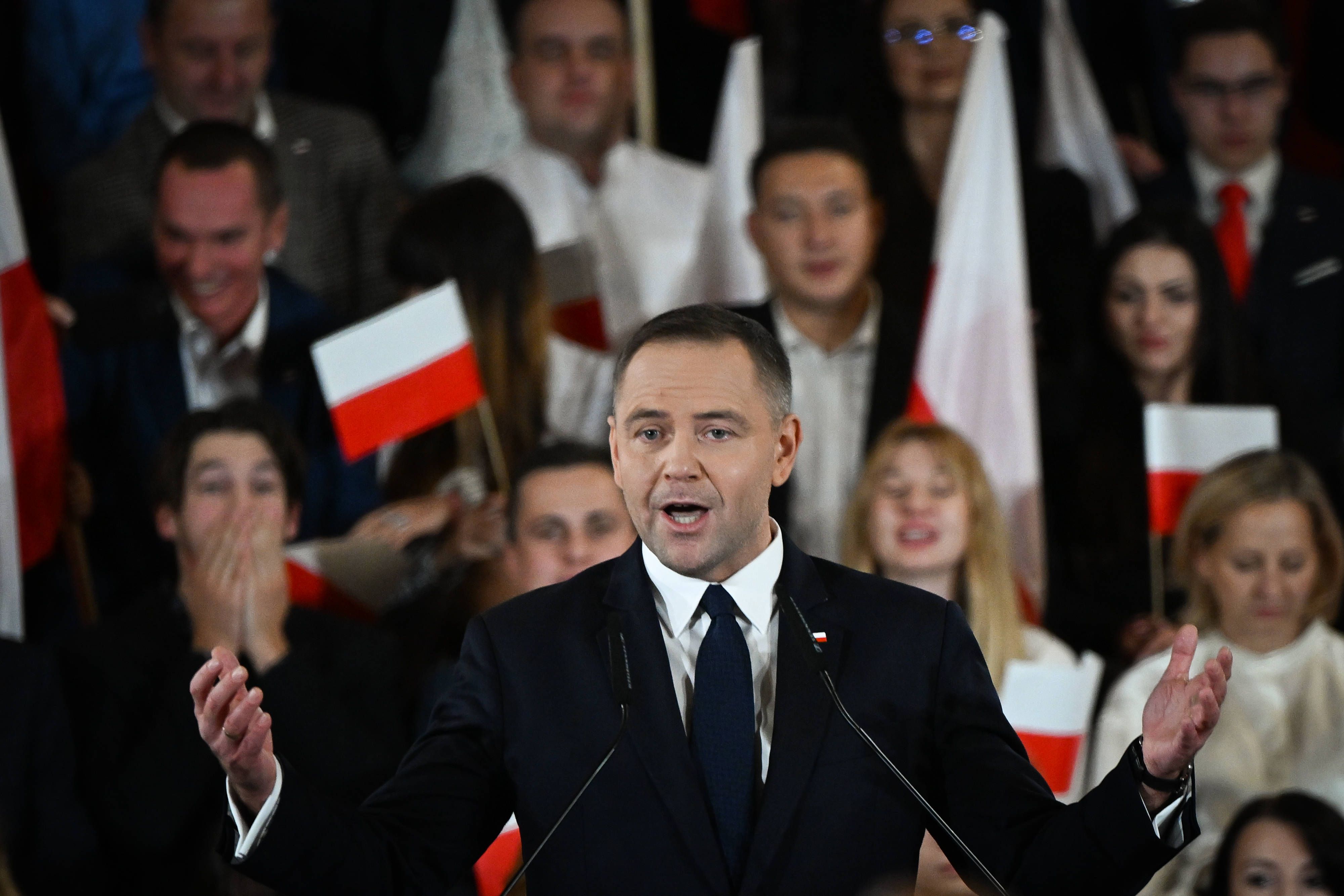 Der PiS-Kandidat Karol Nawrocki für Polens Präsidentenamt: Er spricht wie Donald Trump