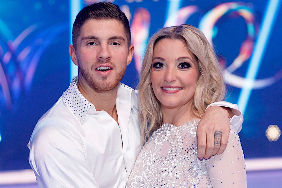 Joey Heindle und Ramona Elsener 2019 bei „Dancing on Ice“.