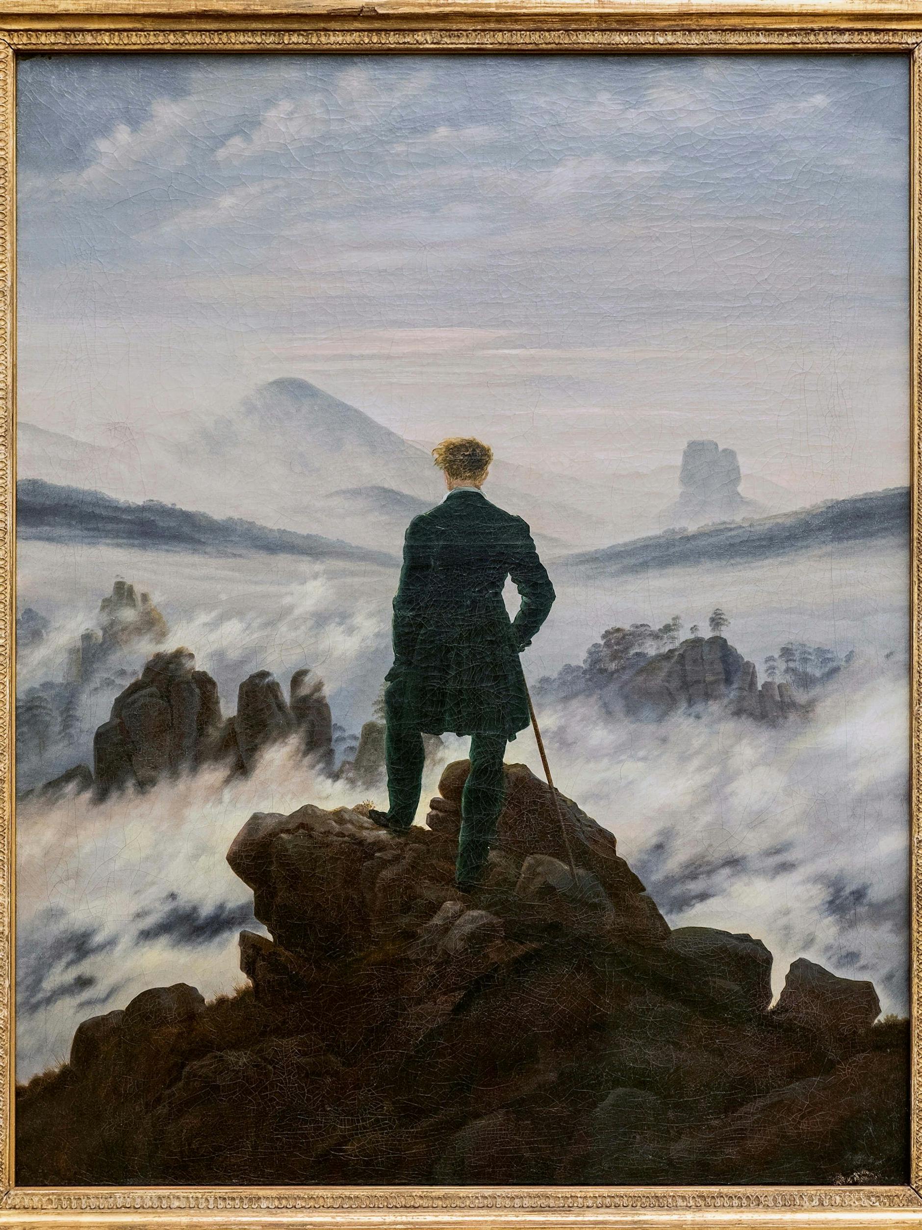 Caspar David Friedrich „Wanderer über dem Nebelmeer“