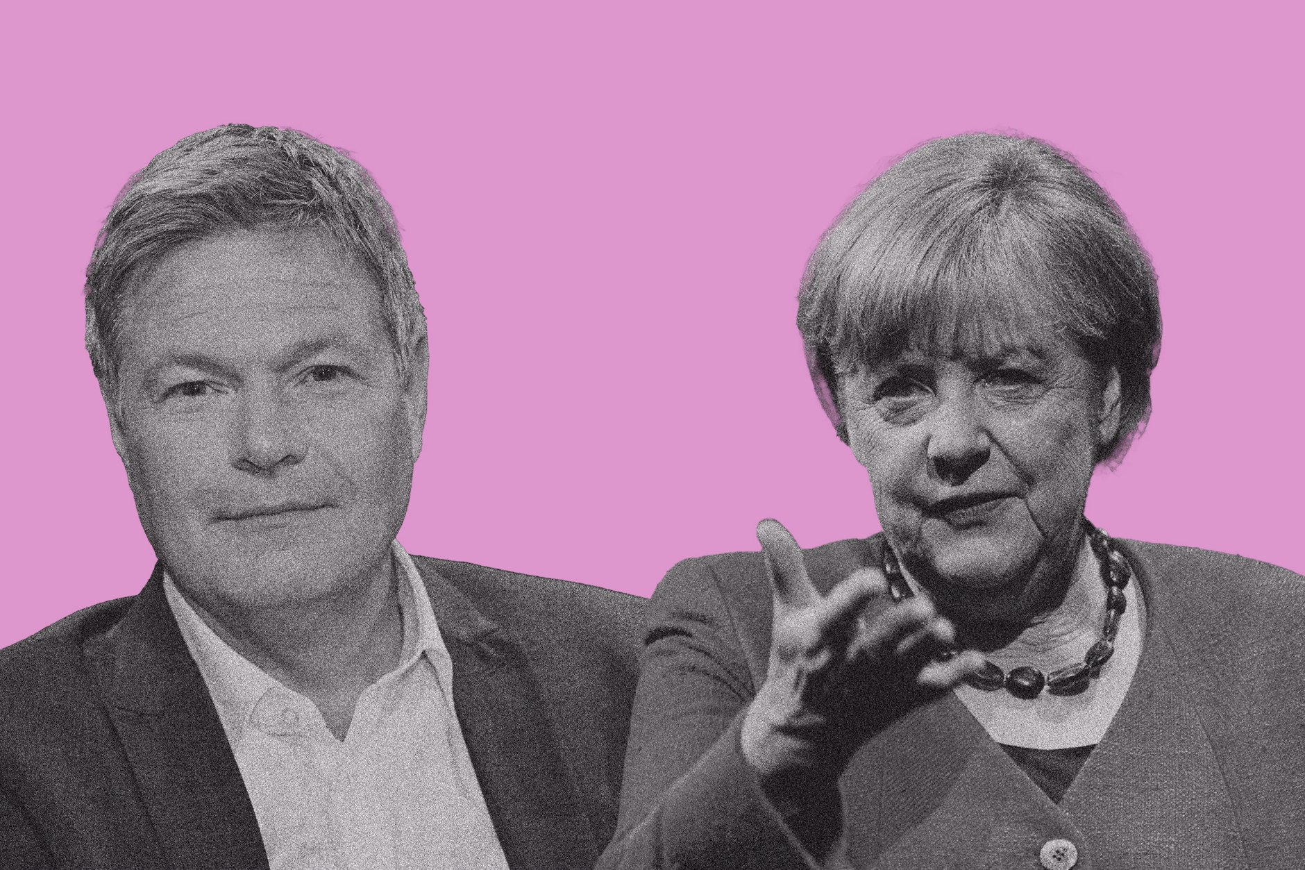 Robert Habeck mag den feinen Spott von Angela Merkel.