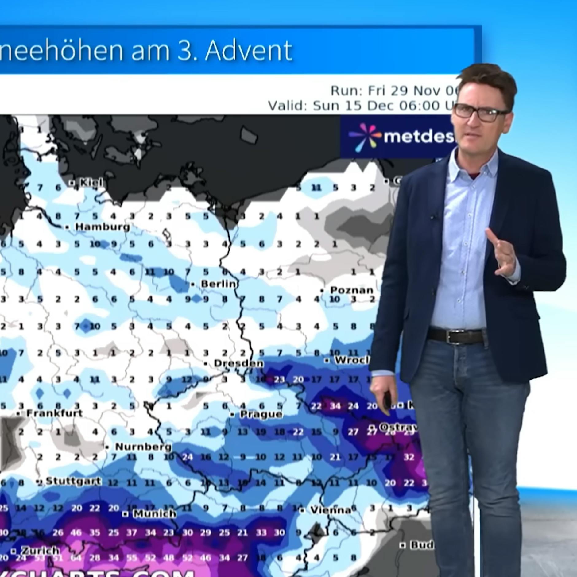 Kältepeitsche, 40 Zentimeter Schnee: Experte erklärt das irre Wetter!