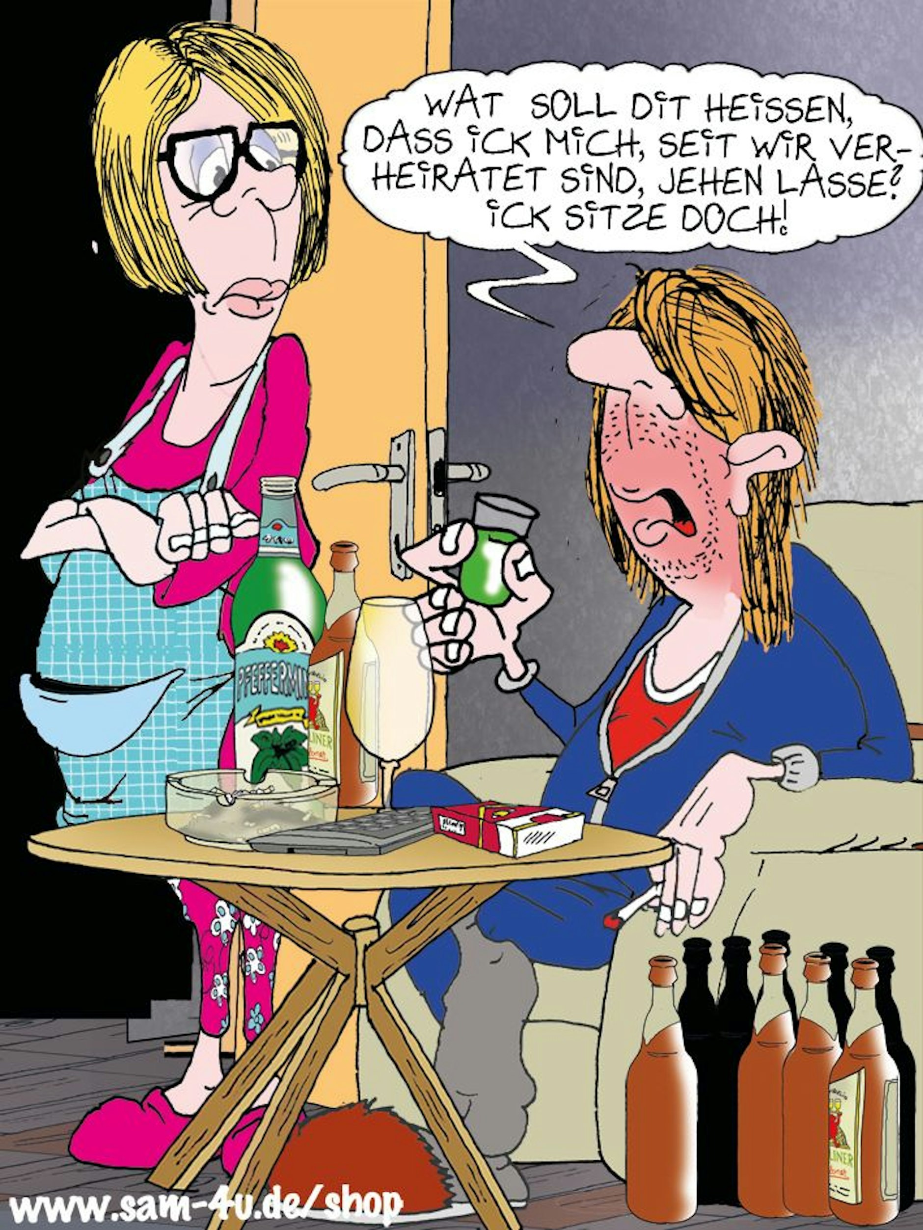 Auch heute kommt unser Cartoon des Tages von Zeichner Sam Paff aus Berlin.