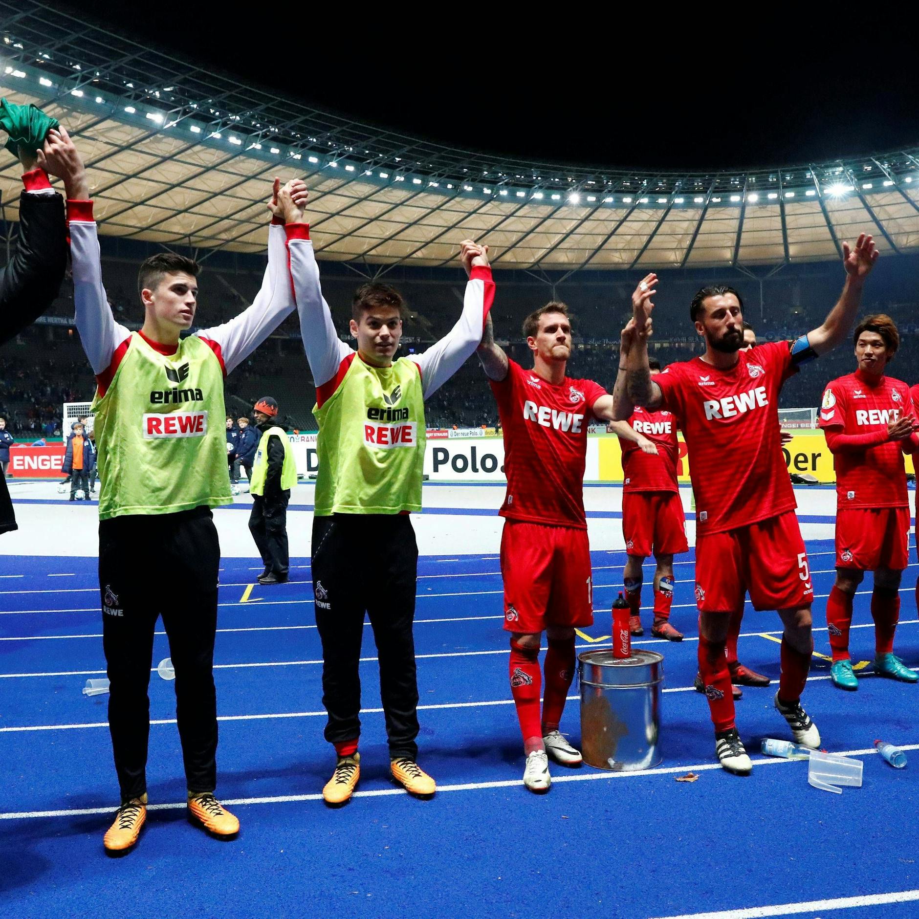 Im Oktober 2017 jubelten die Kölner im Olympiastadion. 3:1-POkalseg gegen Hertha.