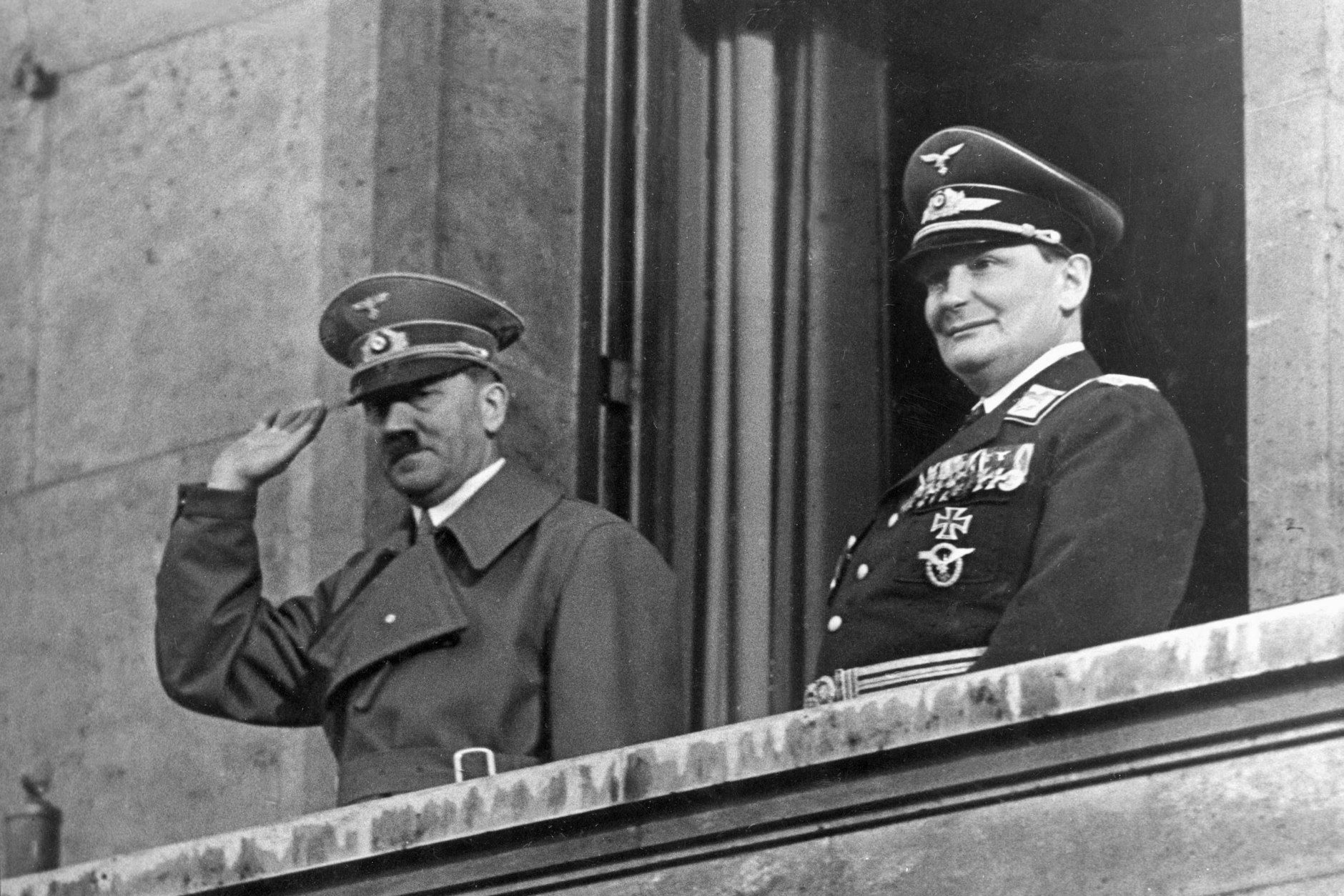 Hermann Göring mit Adolf Hitler in Berlin im Jahr 1938
