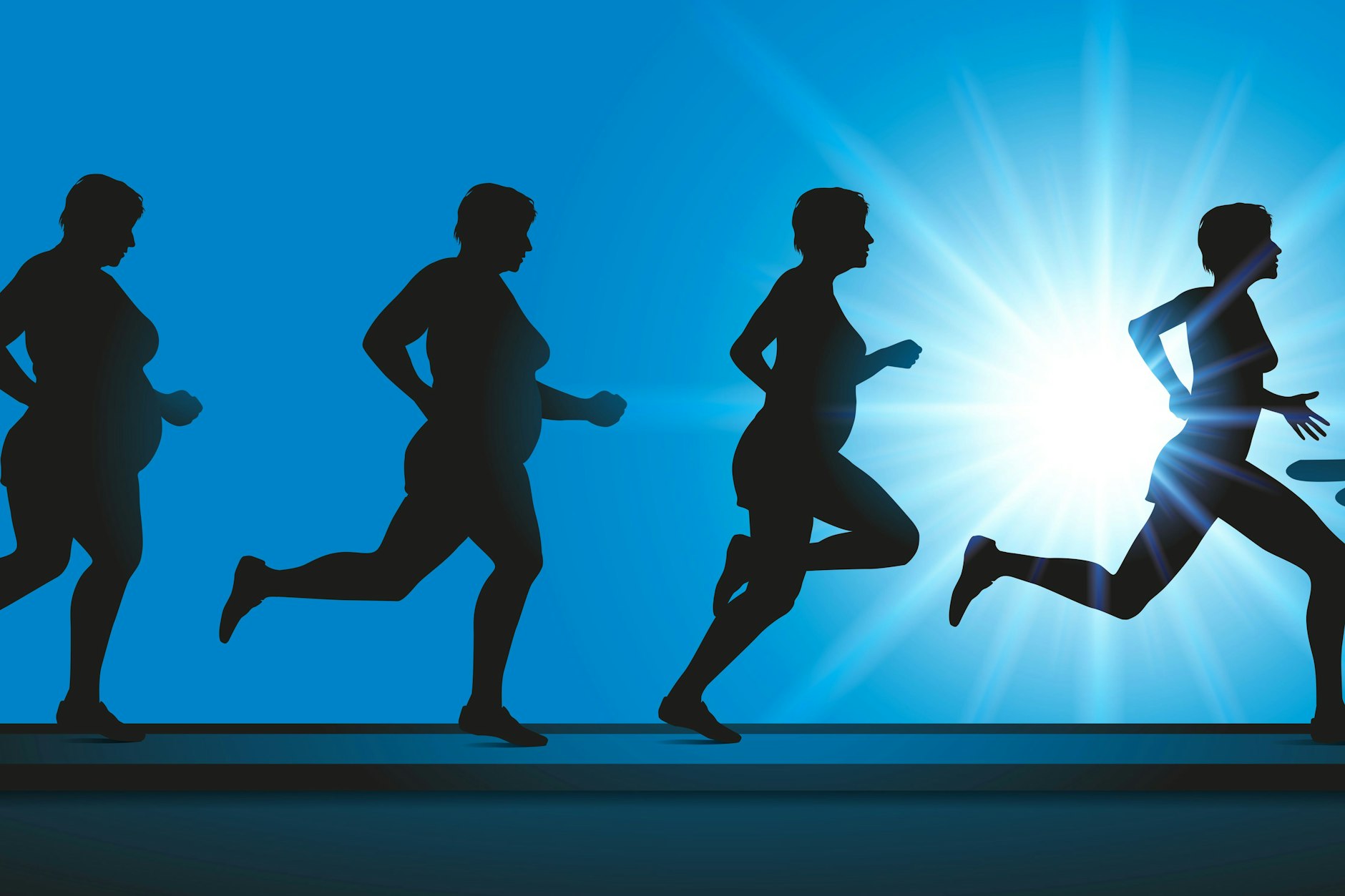 Vom Moppelchen zur fitten Schlanken – kann das nur durch mehr Bewegung etwa auf dem Laufband gelingen?