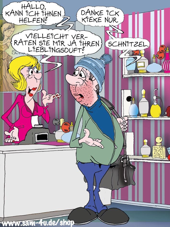 Der Cartoon des Tages kommt auch heute von Zeichner Sam Paff aus Berlin.