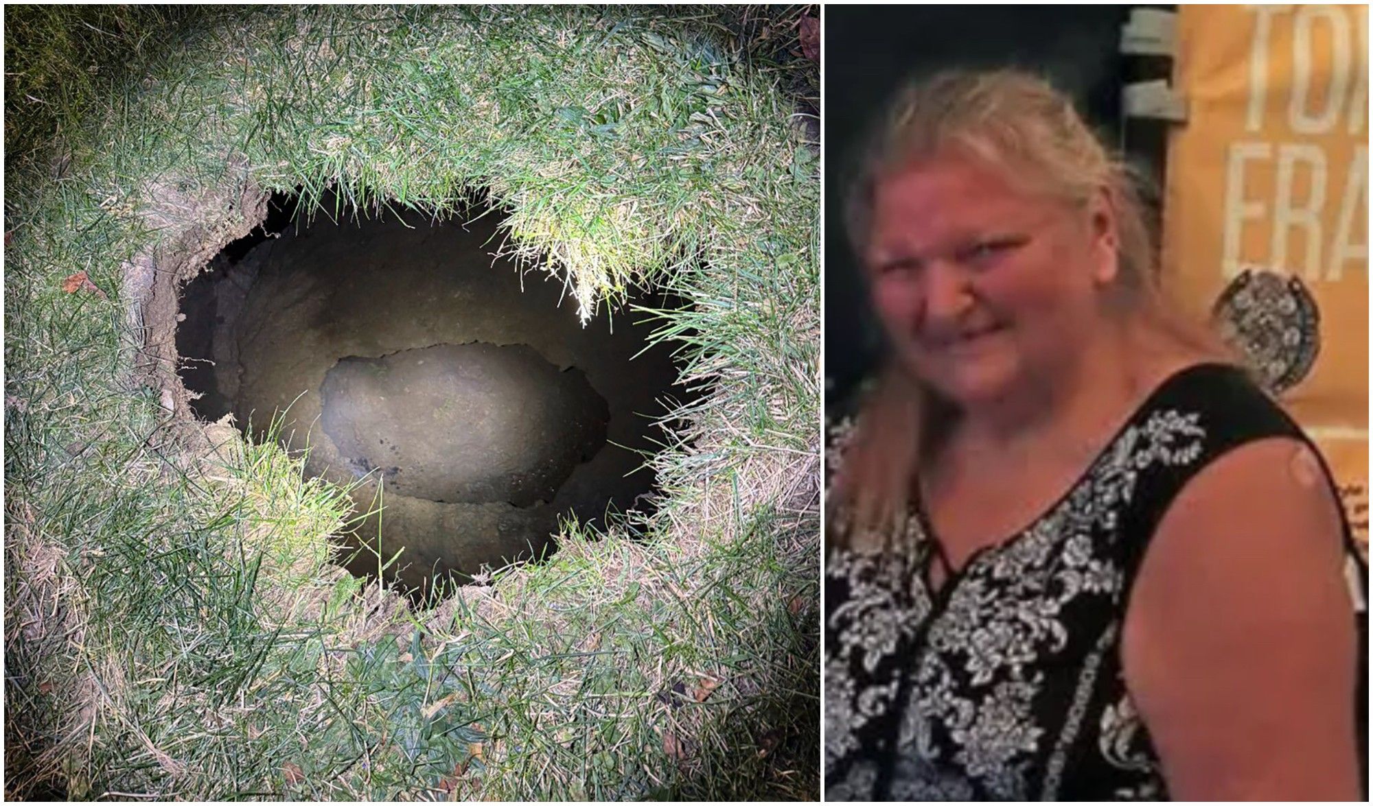 Horror! Oma fällt auf der Suche nach ihrer Katze in riesiges Loch