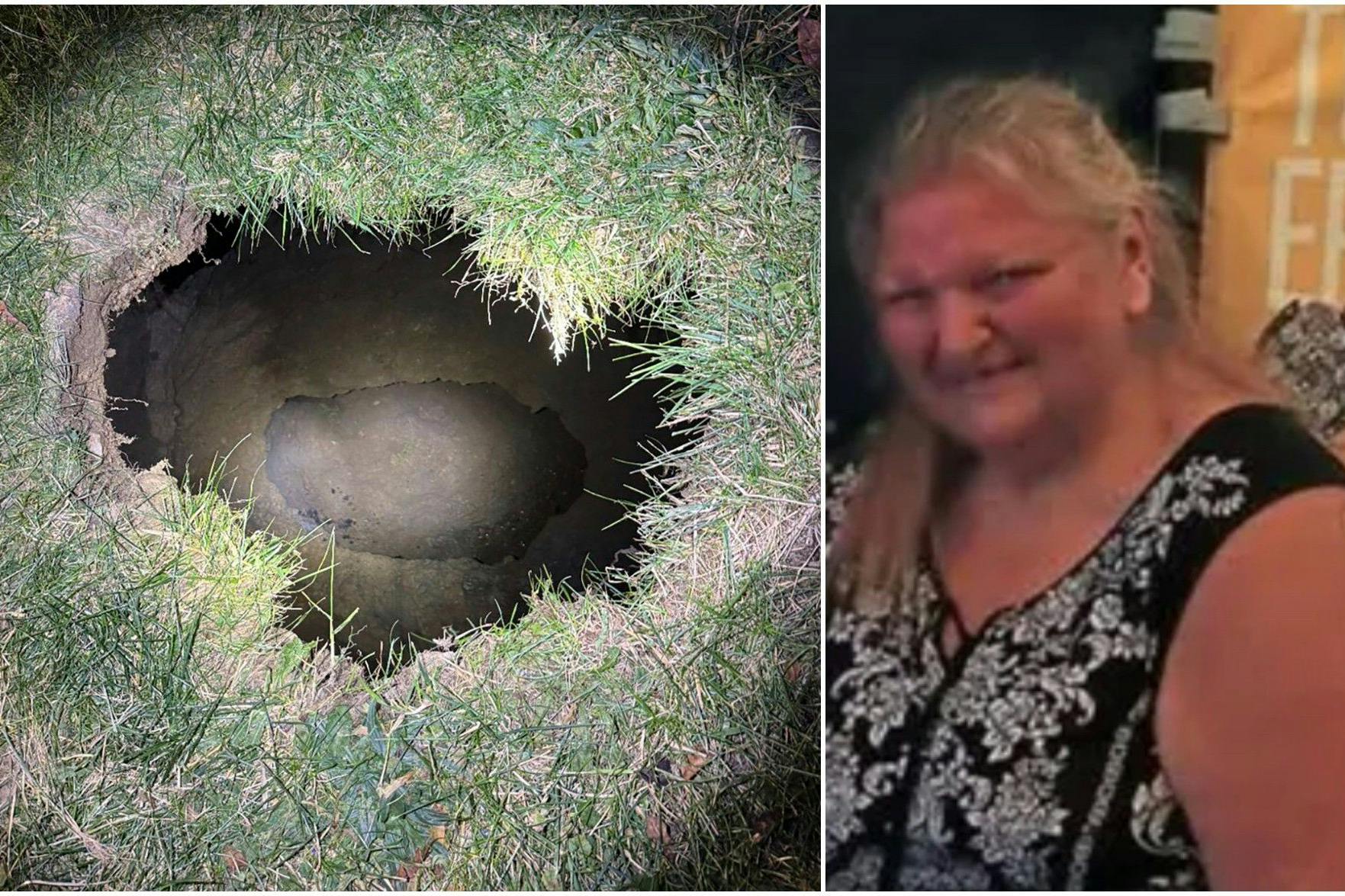 Elizabeth Pollard aus Marguerite in Pennsylvania war auf der Suche nach ihrer Katze, jetzt ist die 64-Jährige verschwunden. Offenbar fiel sie in dieses Loch.