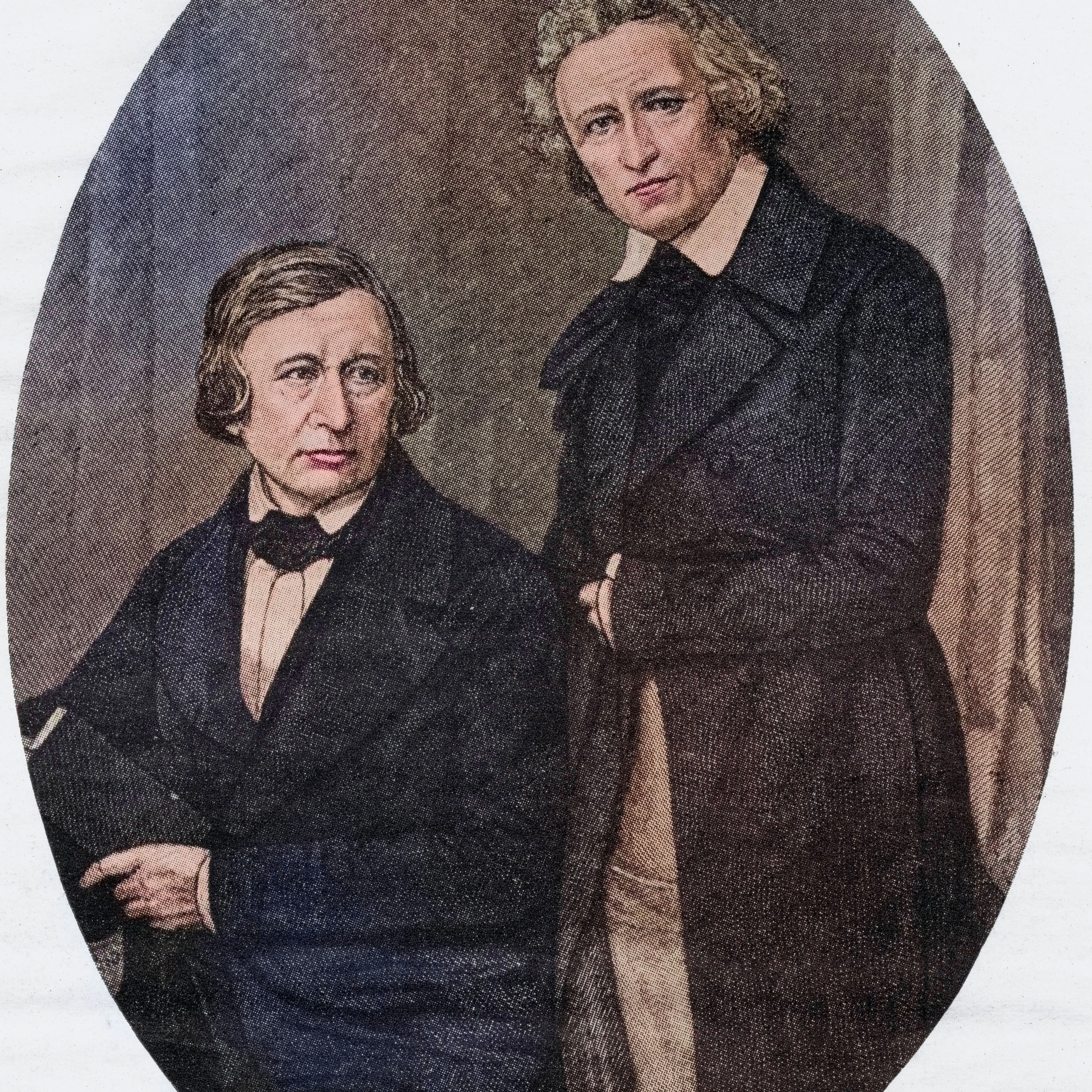 Die Brüder Jacob und Wilhelm Grimm: Nach ihrem Märchen entstand der Film „Drei Haselnüsse für Aschenbrödel“ nicht.