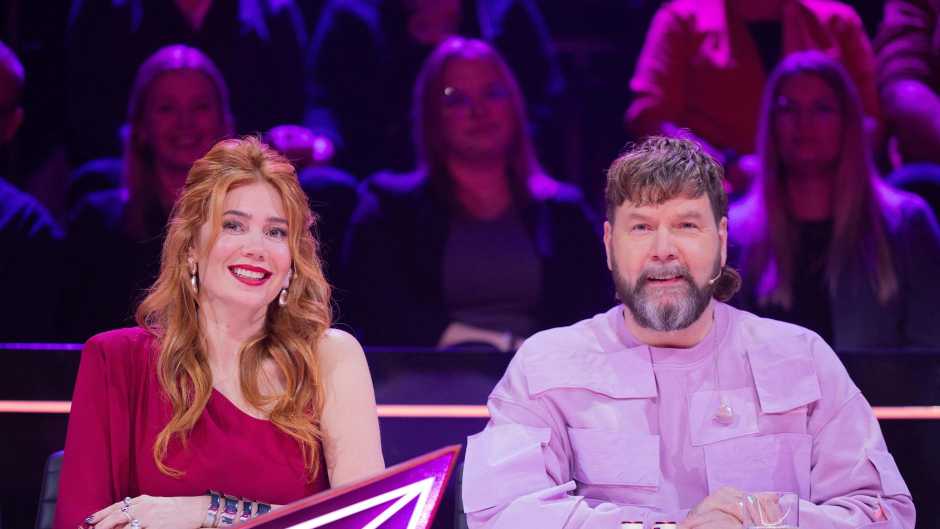 Rea Garvey und Palina Rojinski gehören zum festen Rateteam von Masked Singer.