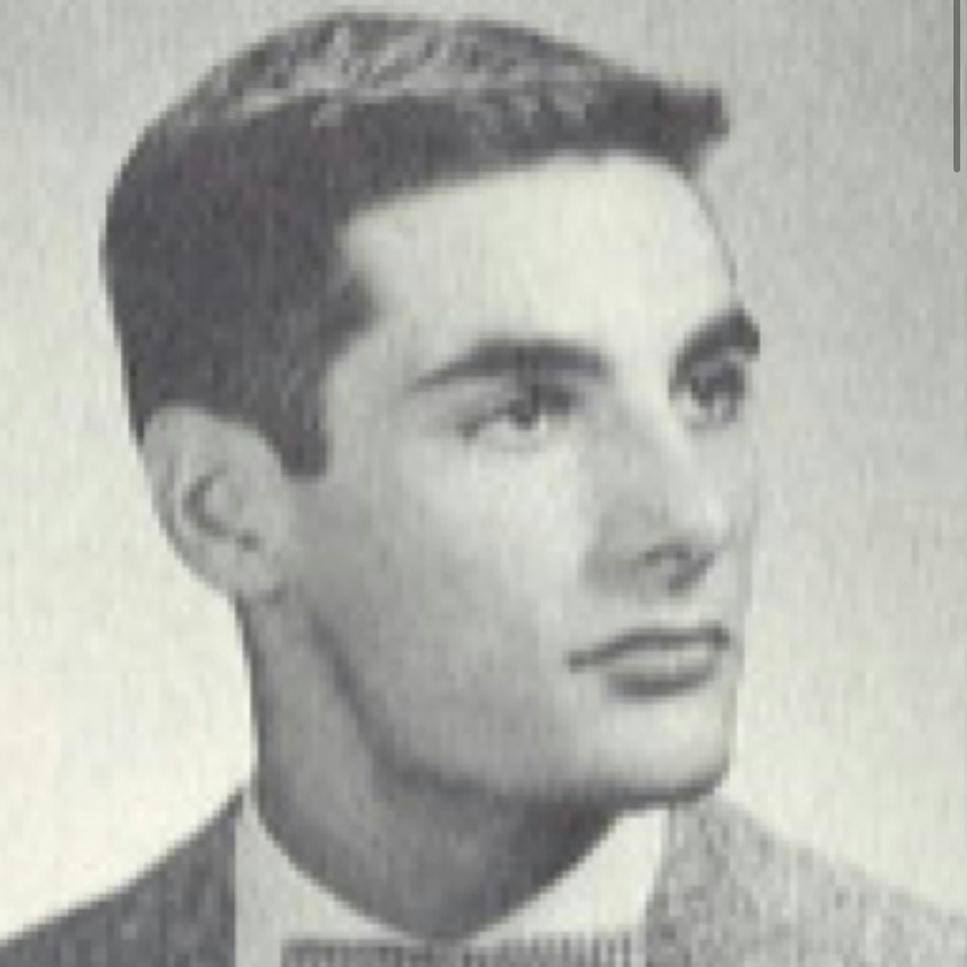 William Kauffman auf einem Foto aus seinem Highschool-Jahrbuch
