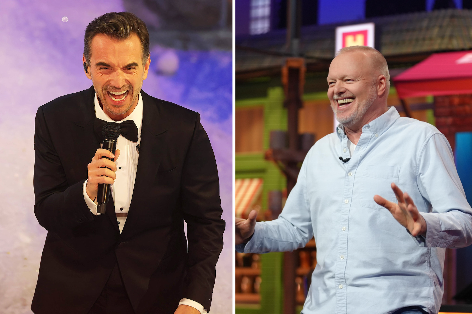Florian Silbereisen lässt eine Spitze gegen Stefan Raab los, der schießt in seiner Show zurück.