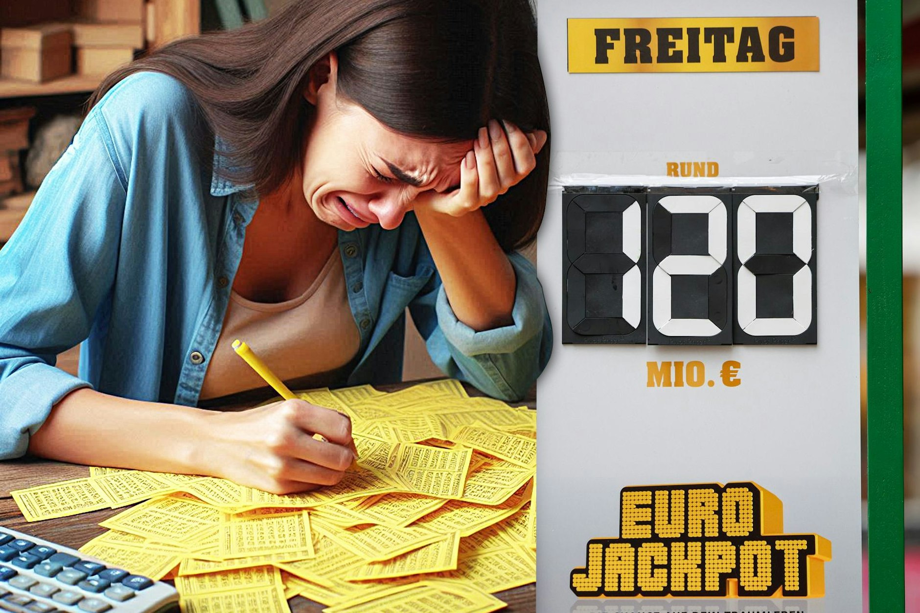 Wie viele Lottoscheine muss man ausfüllen, um beim Eurojackpot zu gewinnen? Wer das probieren will, hat eine Lebensaufgabe vor sich.