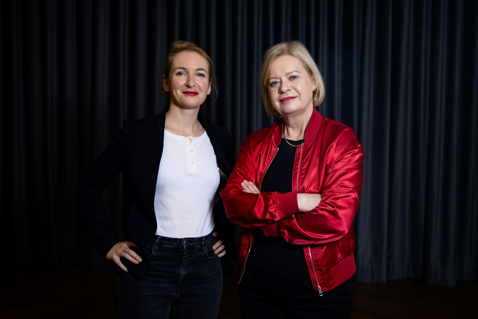 „Um Lichtenberg zu kämpfen, bedeutet auch, um die Linke zu kämpfen“, sagt die Parteichefin Schwerdtner (l.). Sie will das Direktmandat gewinnen – so wie Lötzsch vor ihr.