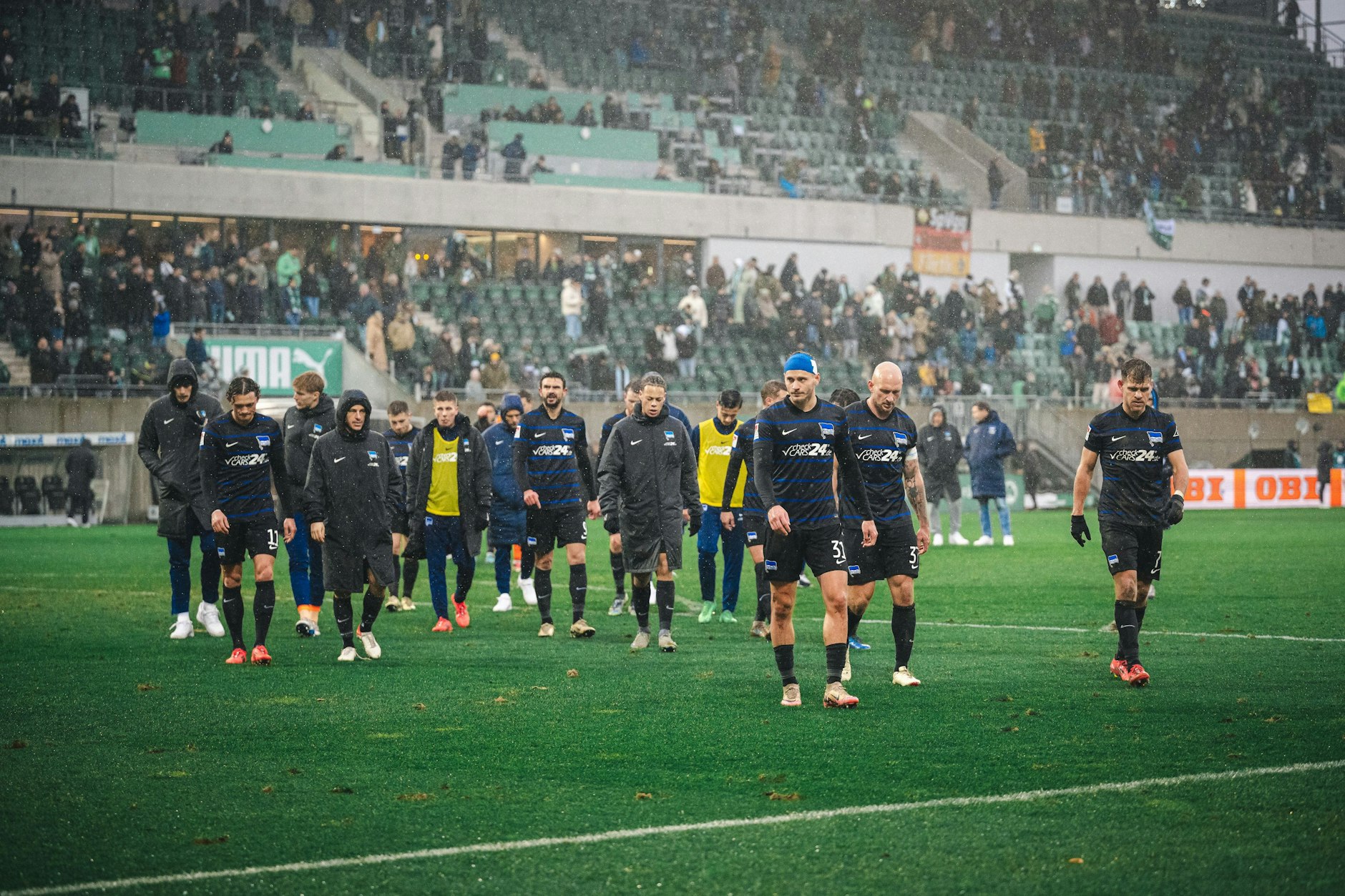 Hängende Köpfe bei den Hertha-Profis. Auch in Fürth wurde eine schnelle 1:0-Führung vergeigt.