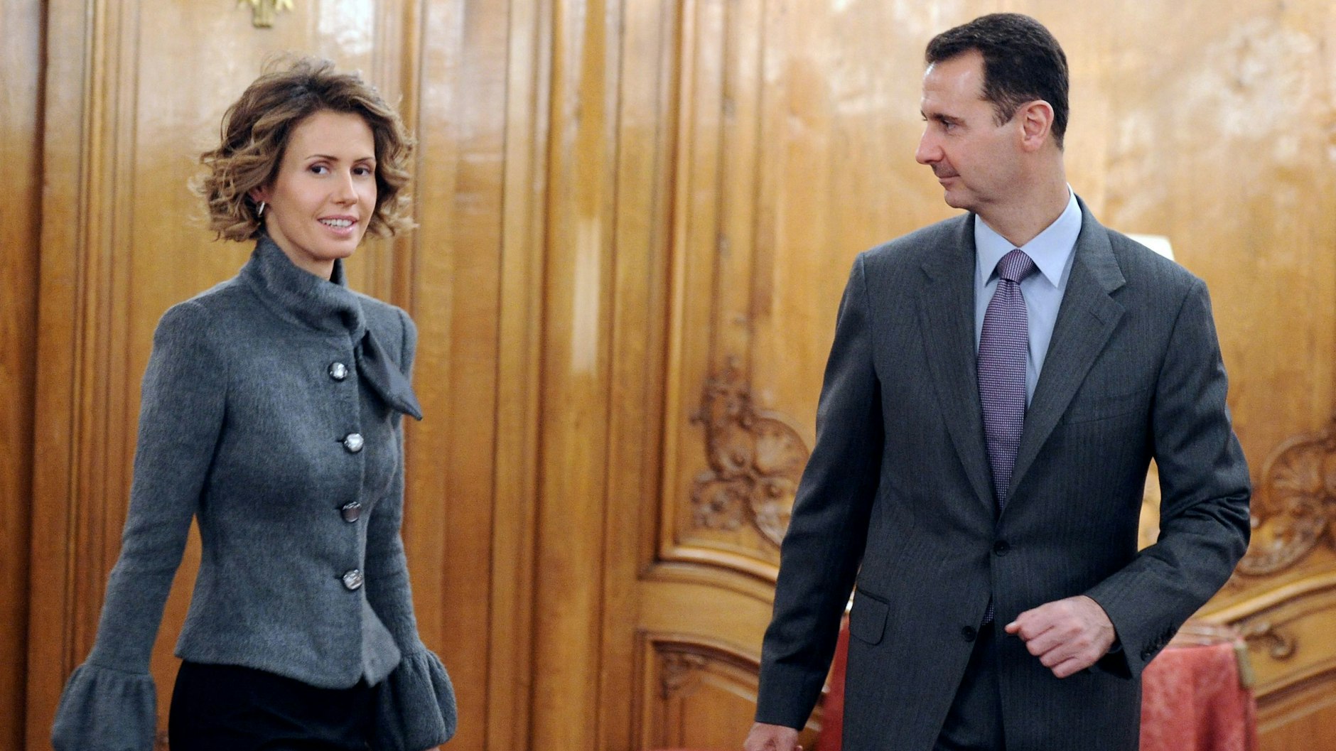 Syrien-Diktator Assad mit seiner Frau Asma. Sie war schon vorher in Ausland geflohen.