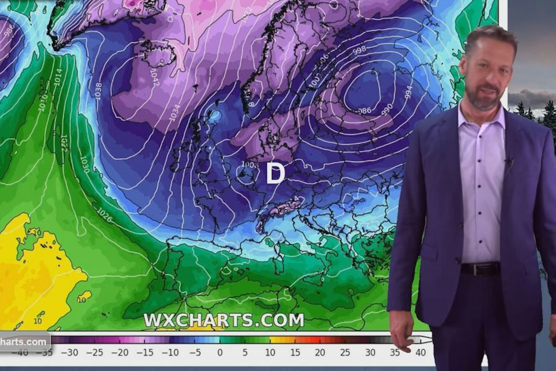 Das Wetter wird stürmisch, nass und eisig.