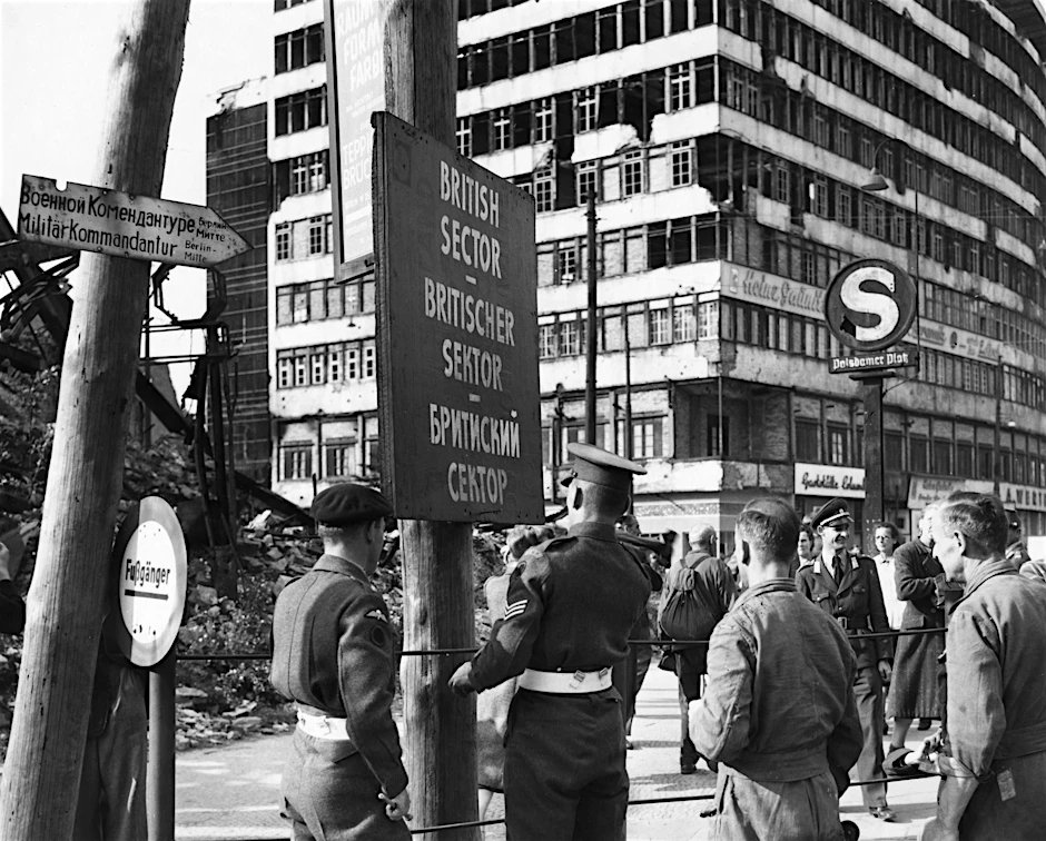 Sektorengrenze im Jahr 1948: Weil er im Westsektor verhaftet wurde, entging Gustav Völpel wohl der Hinrichtung.
