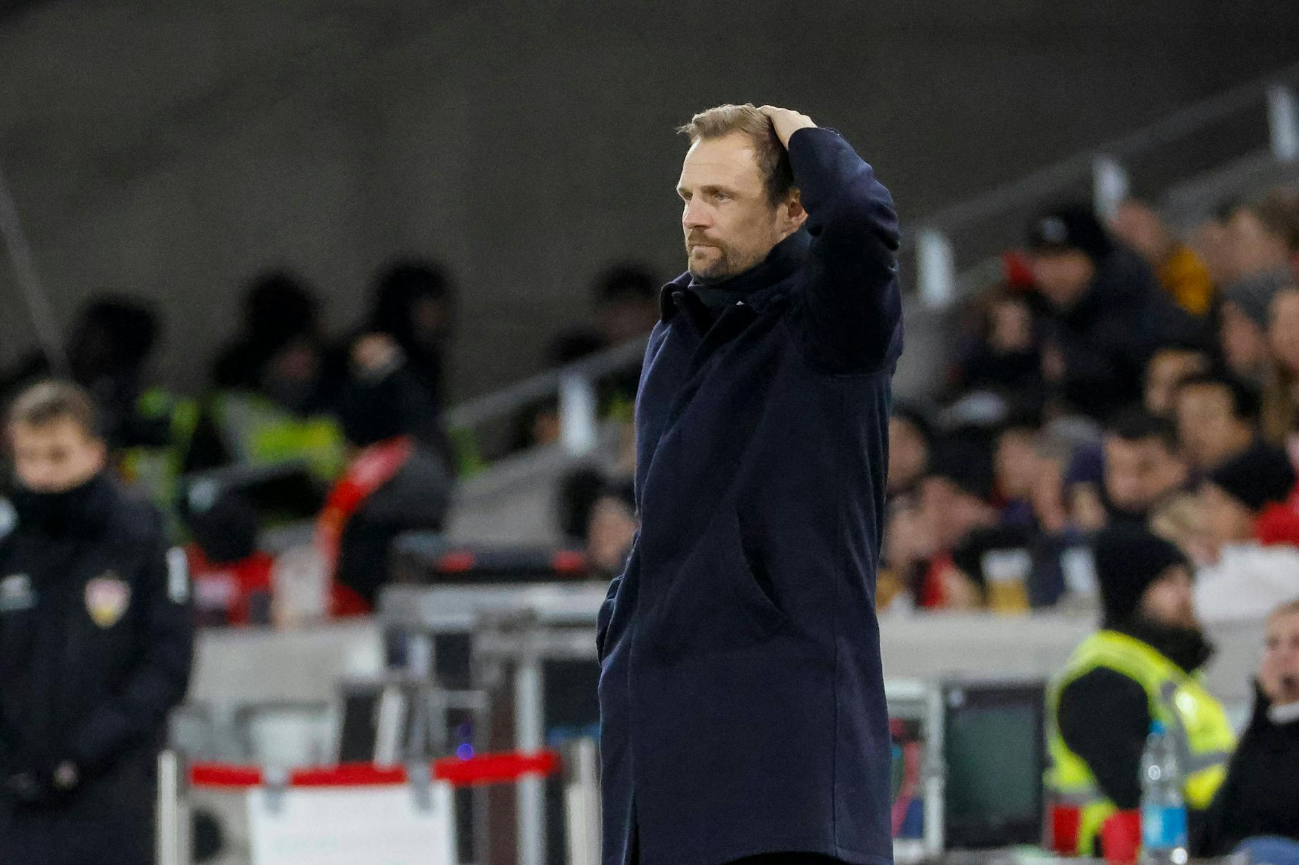 Bo Svensson, Trainer des 1. FC Union Berlin, sah in Stuttgart das siebte sieglose Spiel seines Teams in Folge.