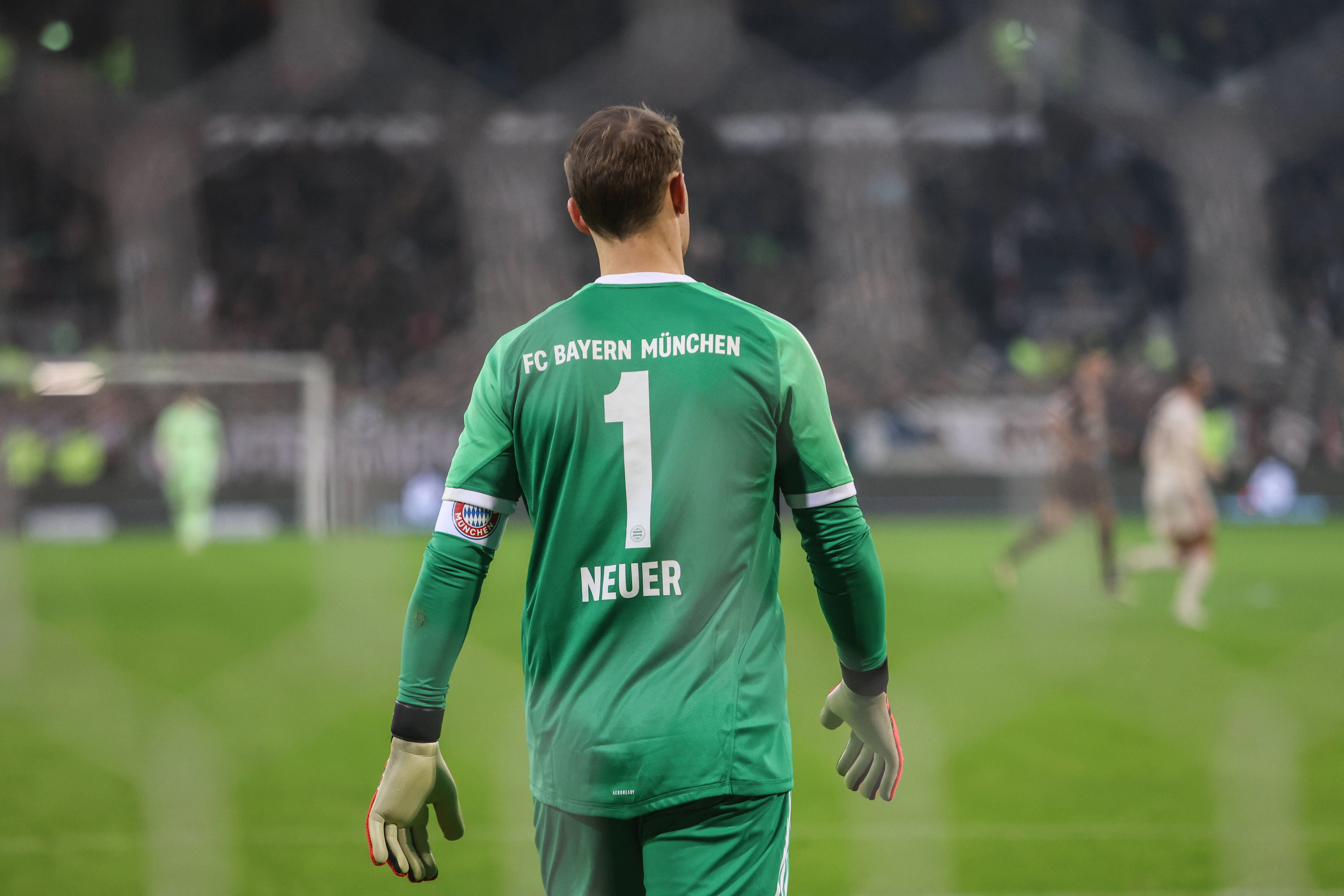 Die Nummer 1 auf dem Trikot von Manuel Neuer