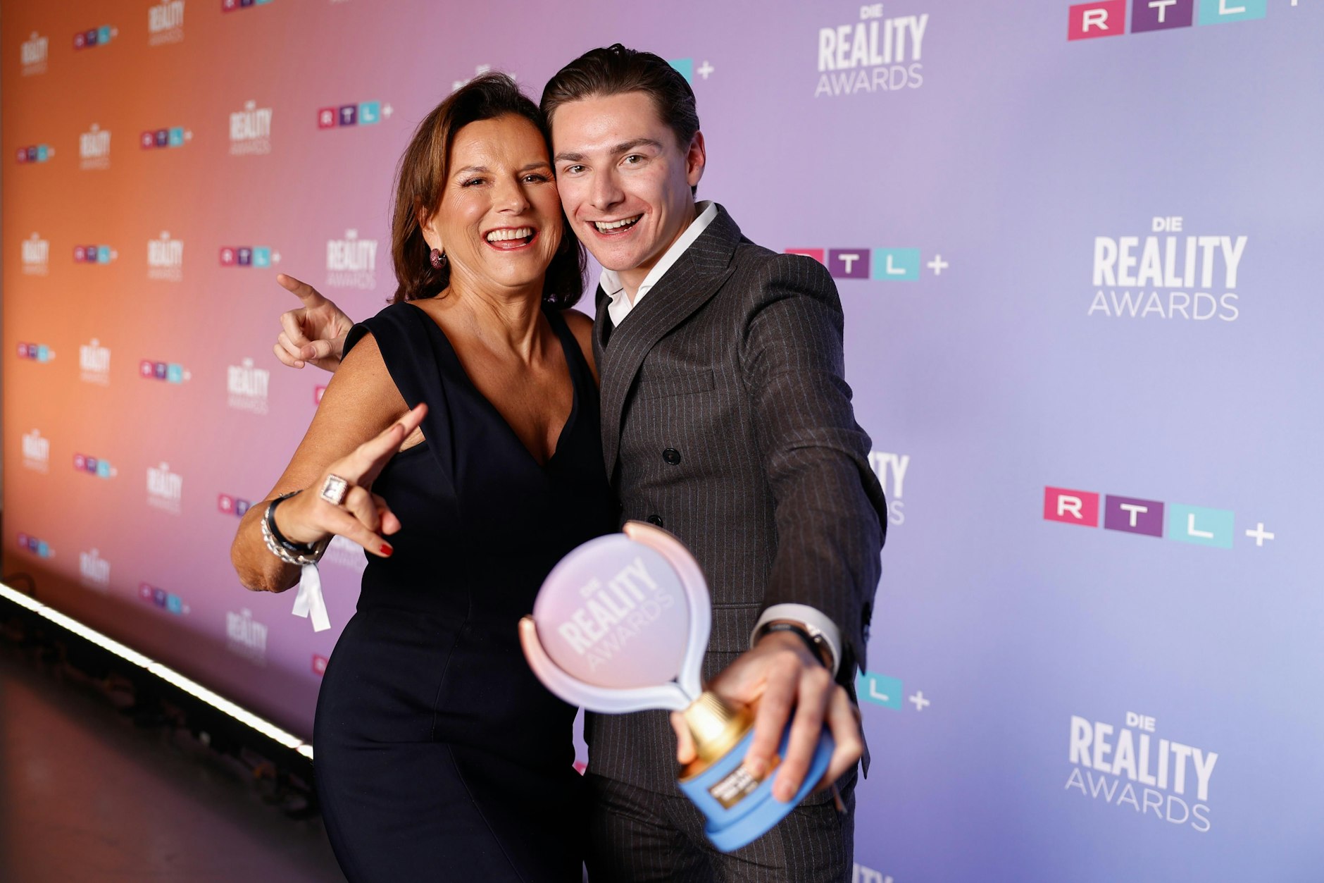 Auch Claudia Obert und Max Suhr wurde ein Reality Award verliehen.