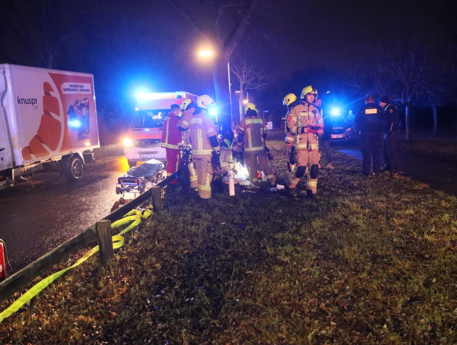 Image - Horror-Unfall in Rudow: Schwerverletzter auf der Schönefelder Straße