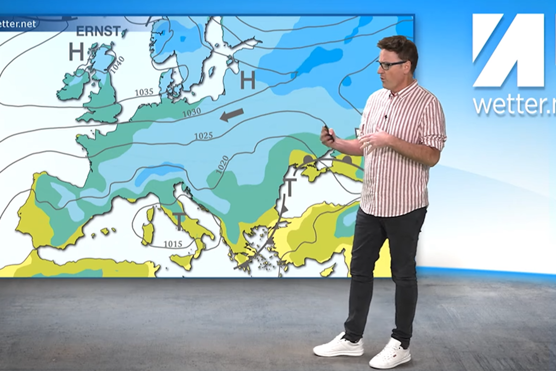 Hoch Ernst bestimmt das Wetter in den kommenden Tagen, erklärt Meteorologe Dominik Jung.