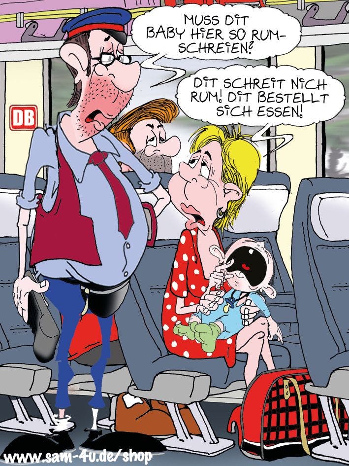 Auch heute haben wir einen Cartoon des Tages für Sie - hier schmunzeln Sie mit Zeichner Sam Paff aus Berlin.