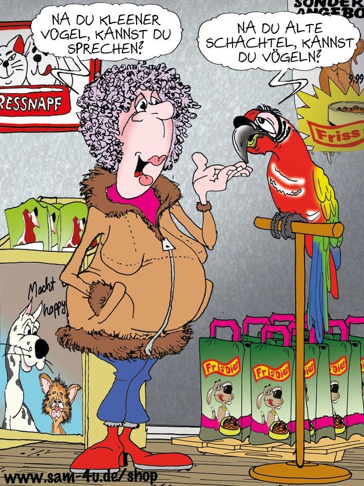 Unser Cartoon des Tages kommt auch heute von Zeichner Sam Paff aus Berlin.