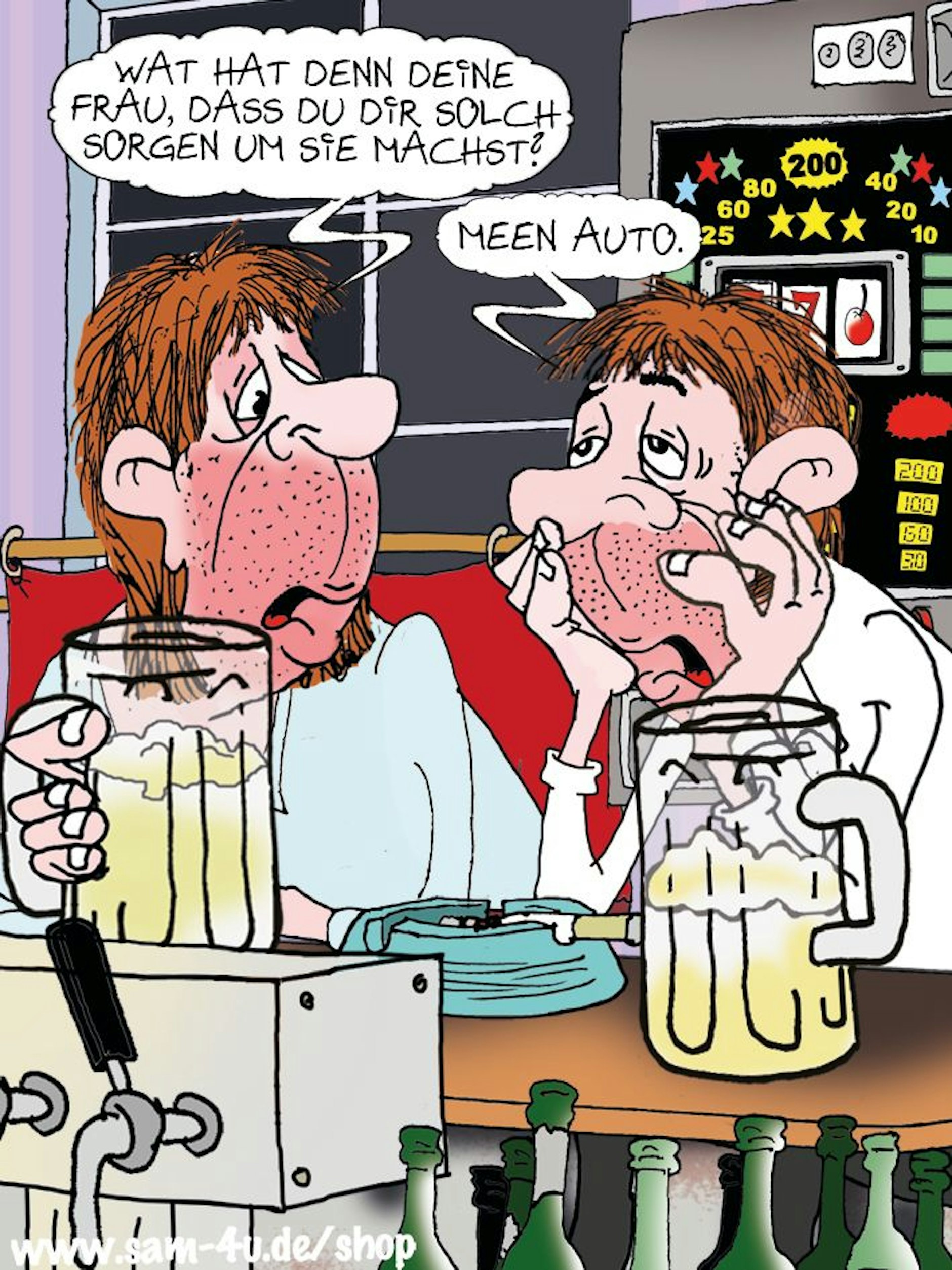 Unser Cartoon des Tages kommt auch heute von Zeichner Sam Paff aus Berlin.