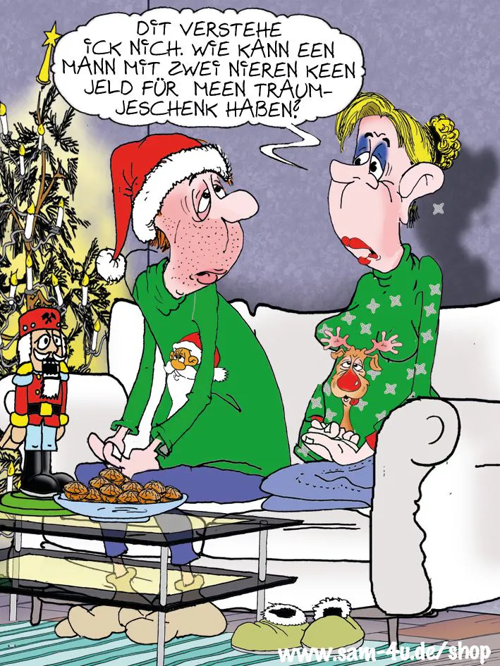 Witz des Tages: Der Weihnachtsmann braucht einen neuen Mantel ...