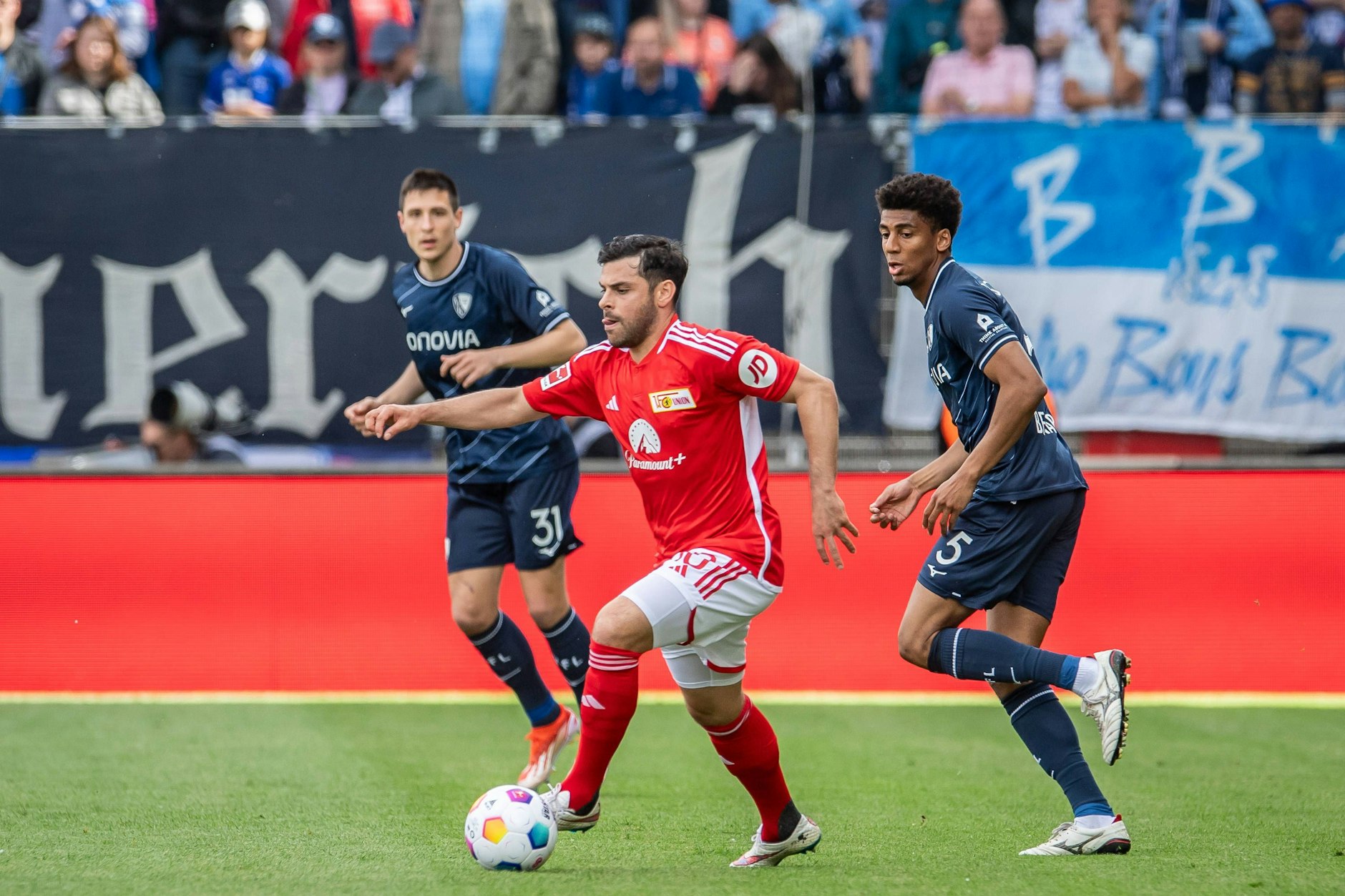 Kevin Volland (32) wird beim 1. FC Union schmerzhaft vermisst. Nach seiner Knie-OP und anschließender Erkältung steht der Stürmer gegen Bochum wohl im Kader.