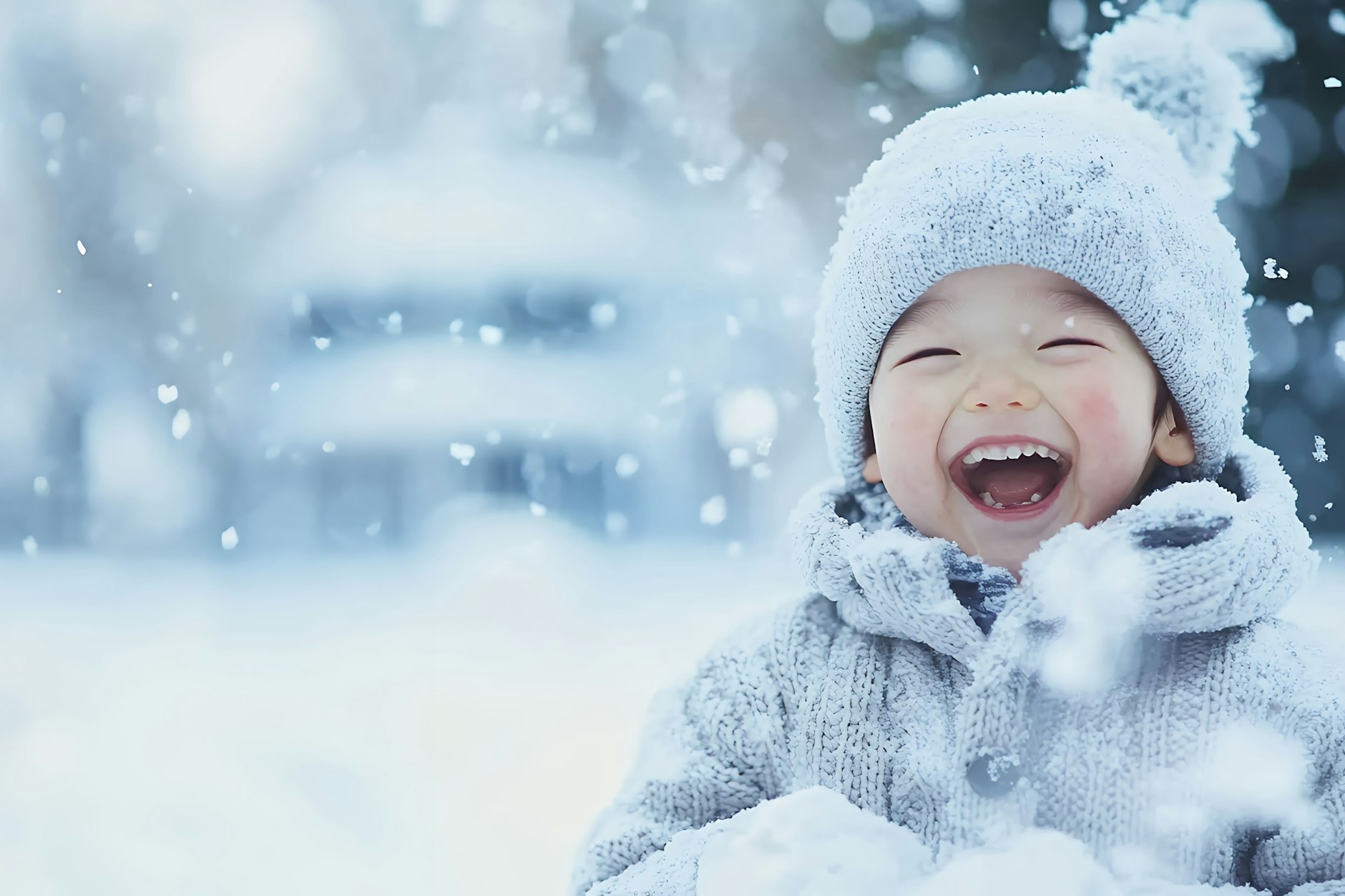 Kleine und große Fans einer Winterlandschaft zu Weihnachten dürfen auf Schneefall hoffen.