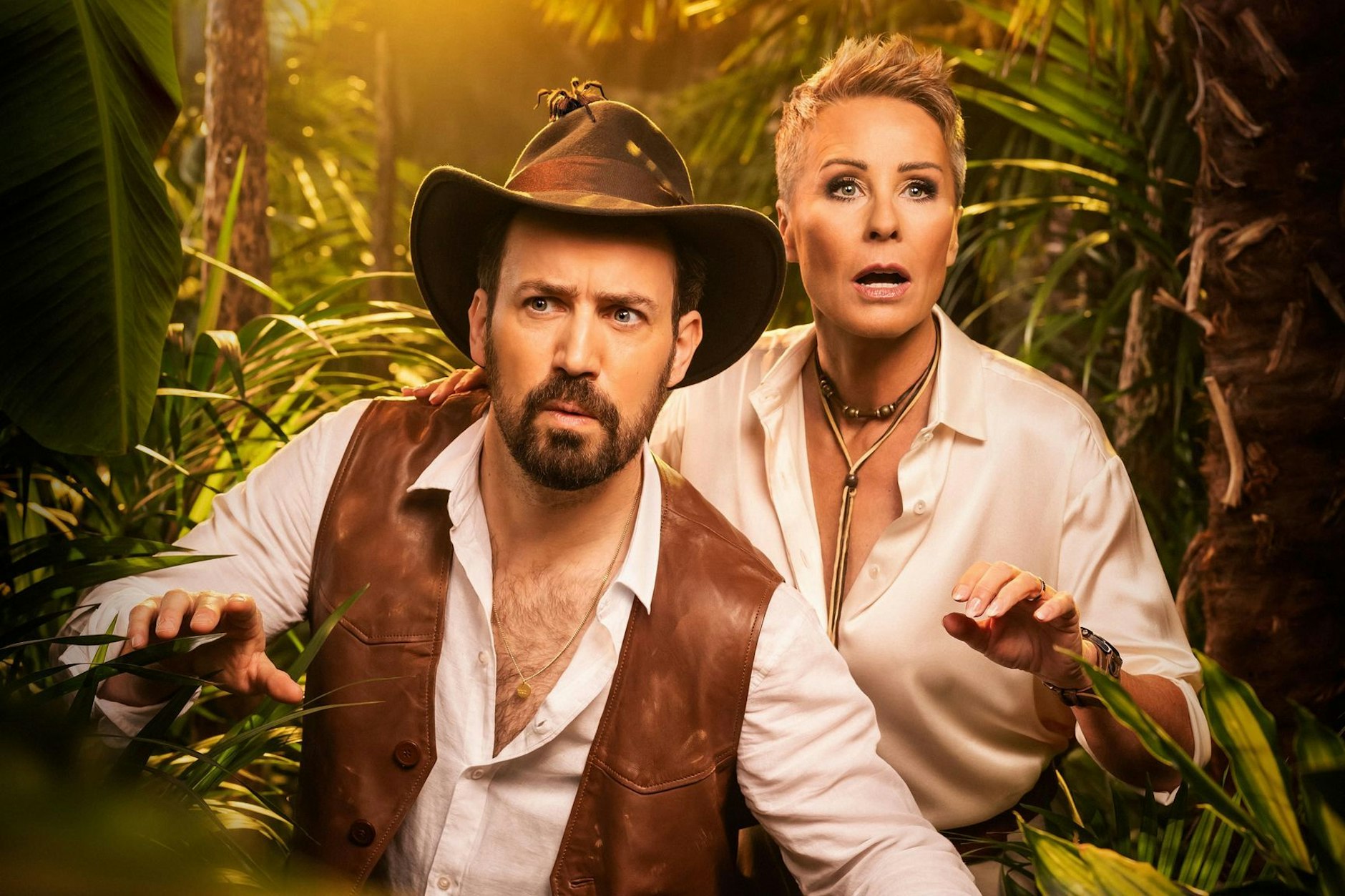 Auch im Januar 2025 wird das Dschungelcamp von Jan Köppen und Sonja Zietlow moderiert.