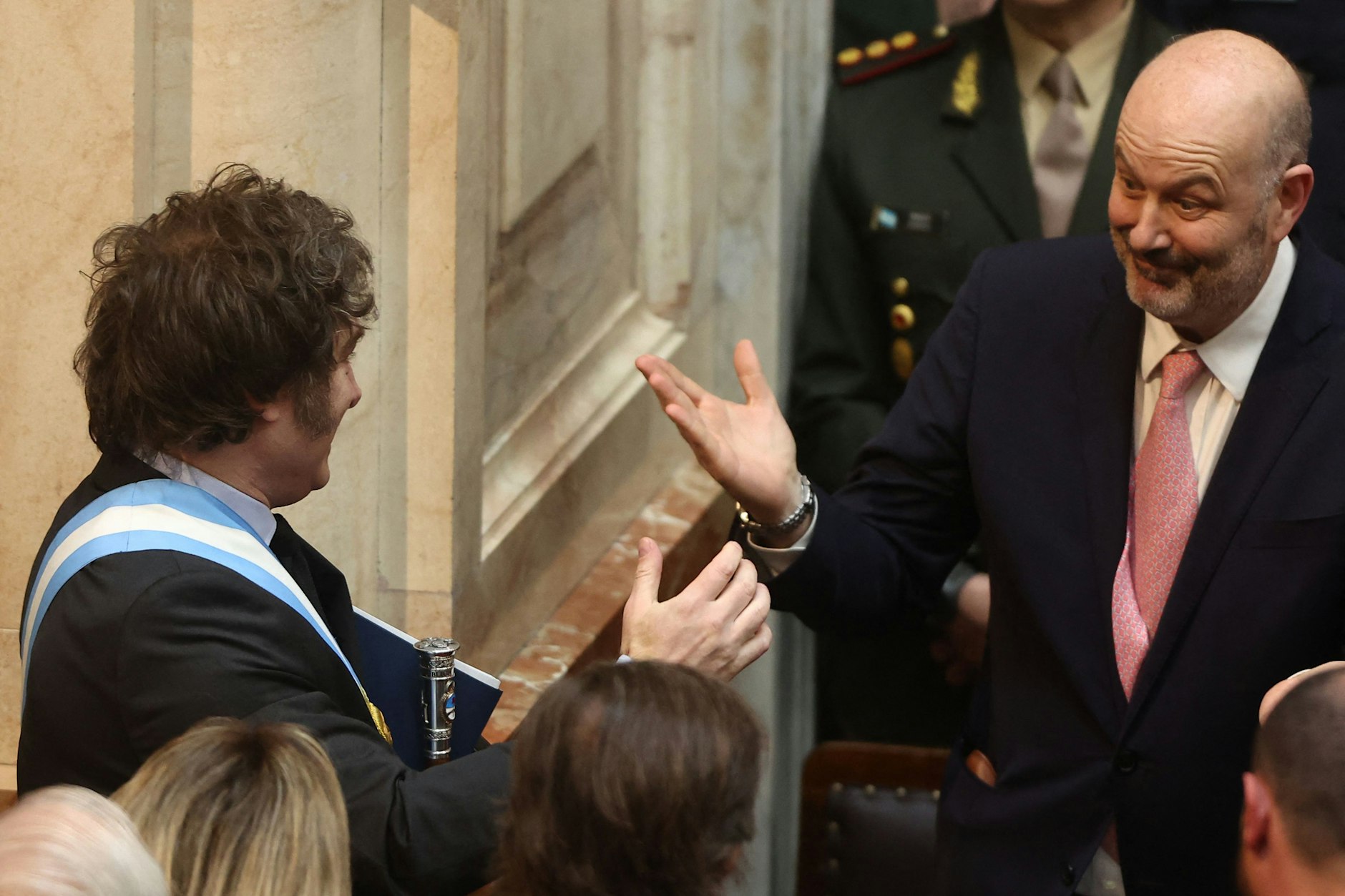 Argentine President Javier Milei and Deregulation Minister Federico Sturzenegger in September.