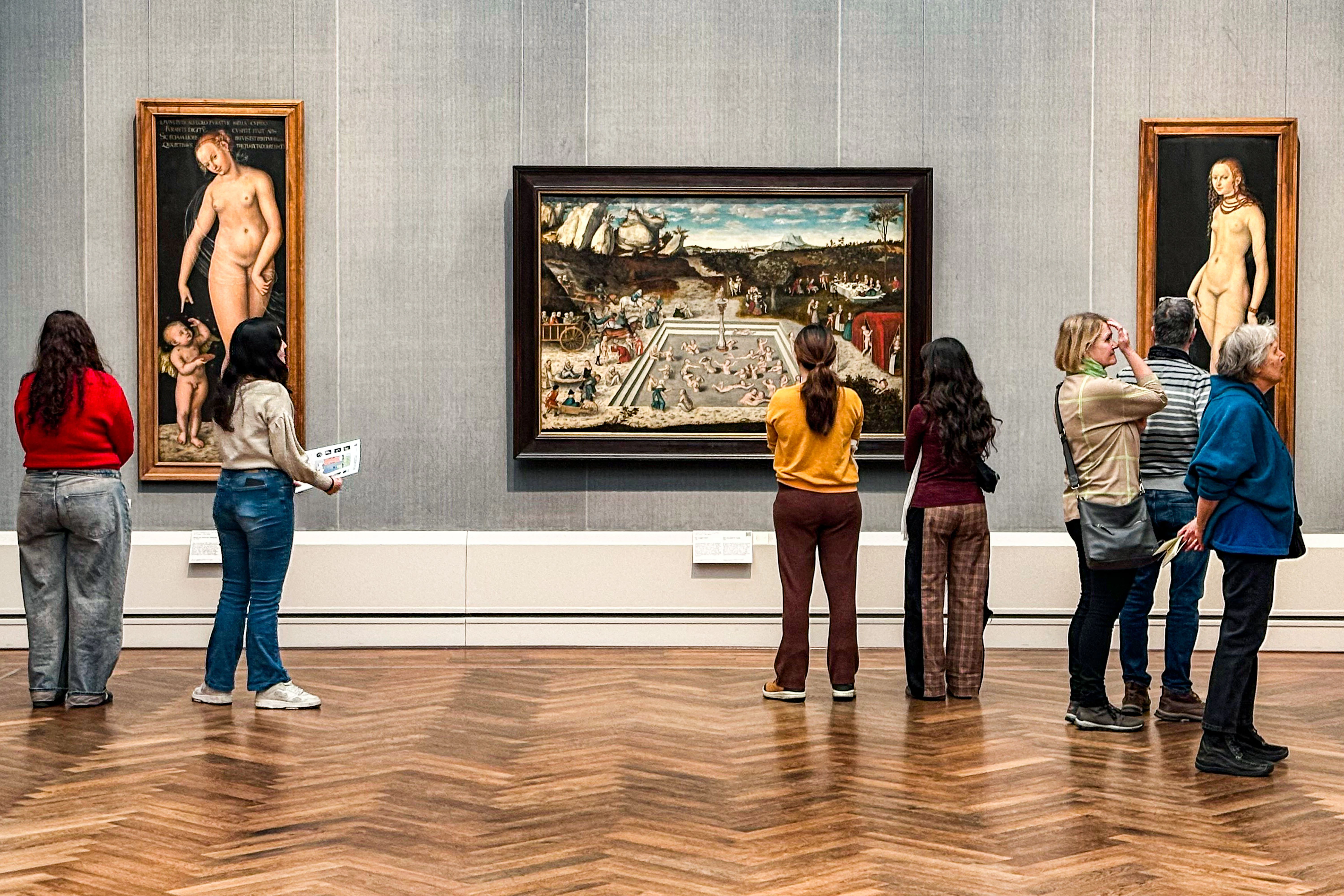 Bild vom letzten kostenlosen Museumssonntag in der Gemäldegalerie