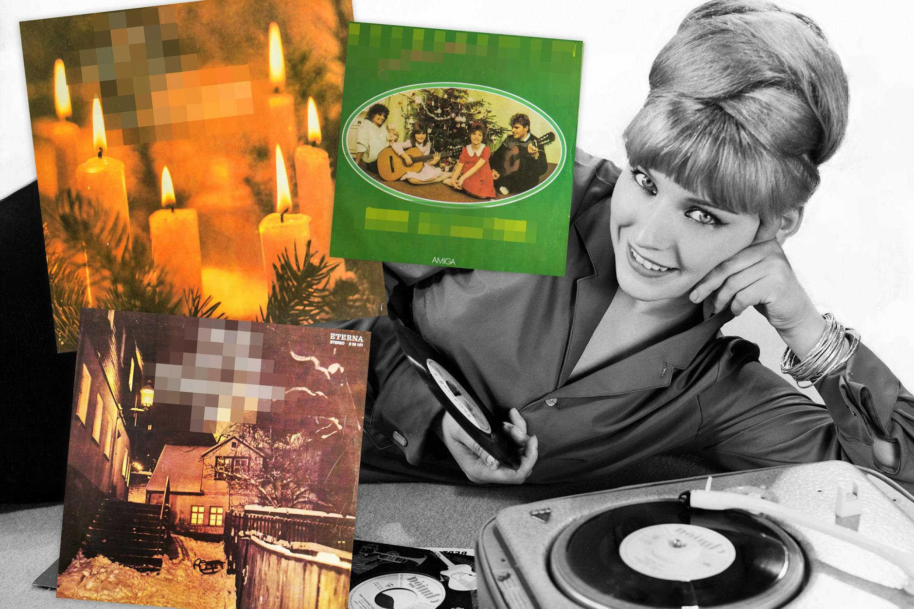 Legen Sie auch ab und zu eine Weihnachtsplatte auf - und erkennen Sie die klassischen Platten aus der DDR an ihren Covern? Hier können Sie es testen!