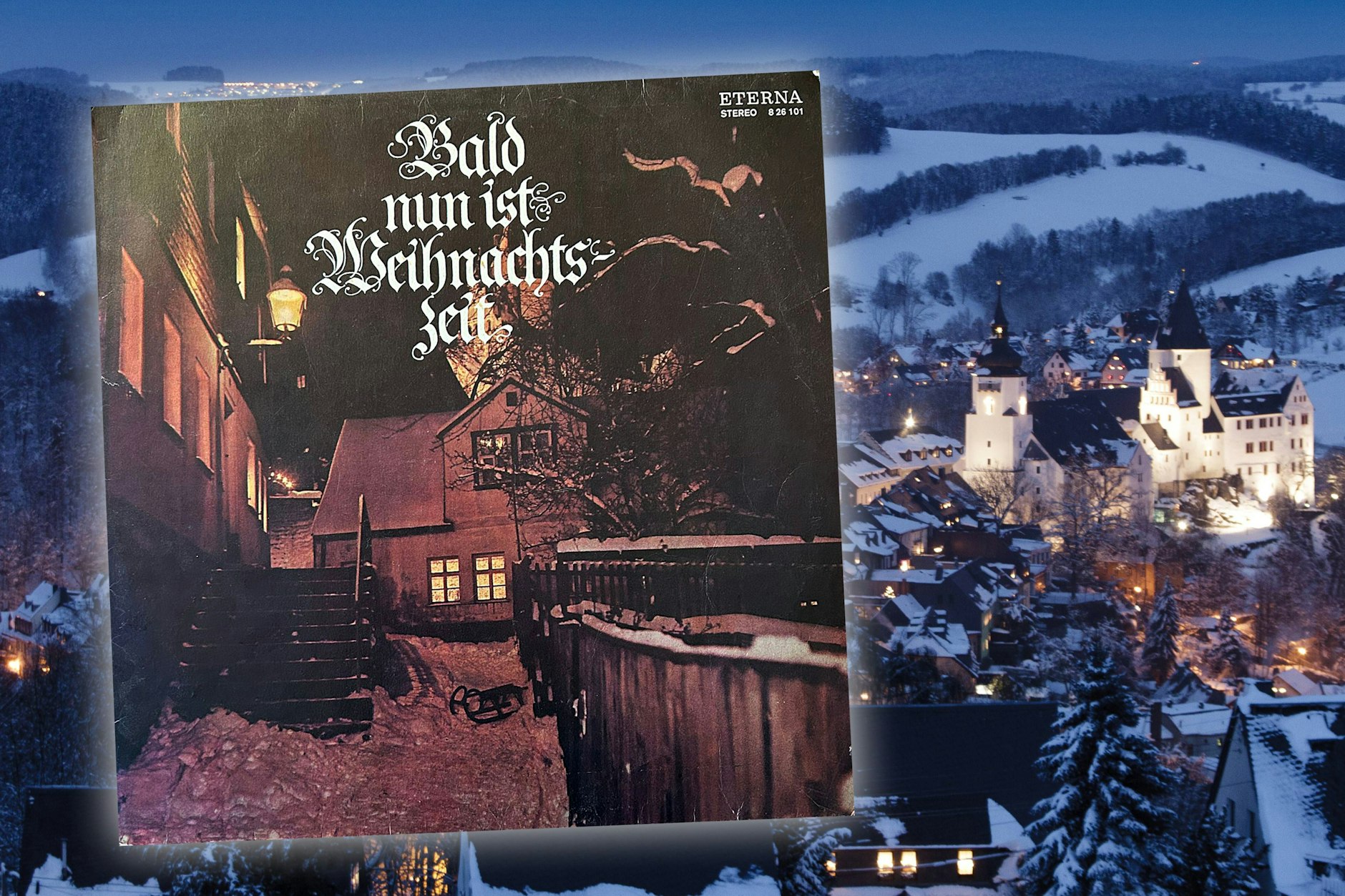 Die Schallplatte „Bald nun ist Weihnachtszeit“ aus der DDR steht auch heute noch in vielen Platten-Regalen des Ostens. Wissen Sie, wo das berühmte Foto entstand?