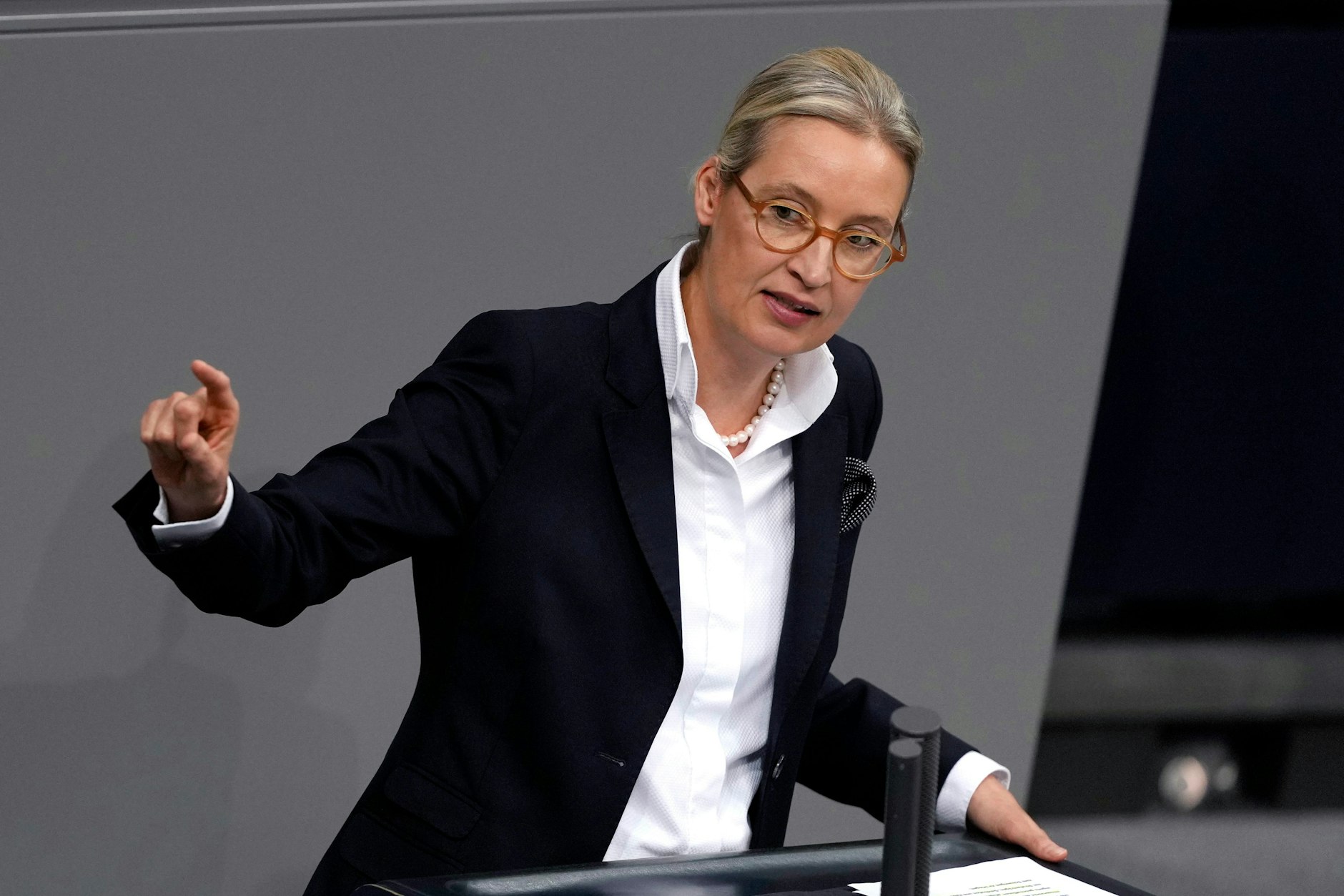 Alice Weidel teilte gleich gegen alle Fraktionen im Bundestag aus.