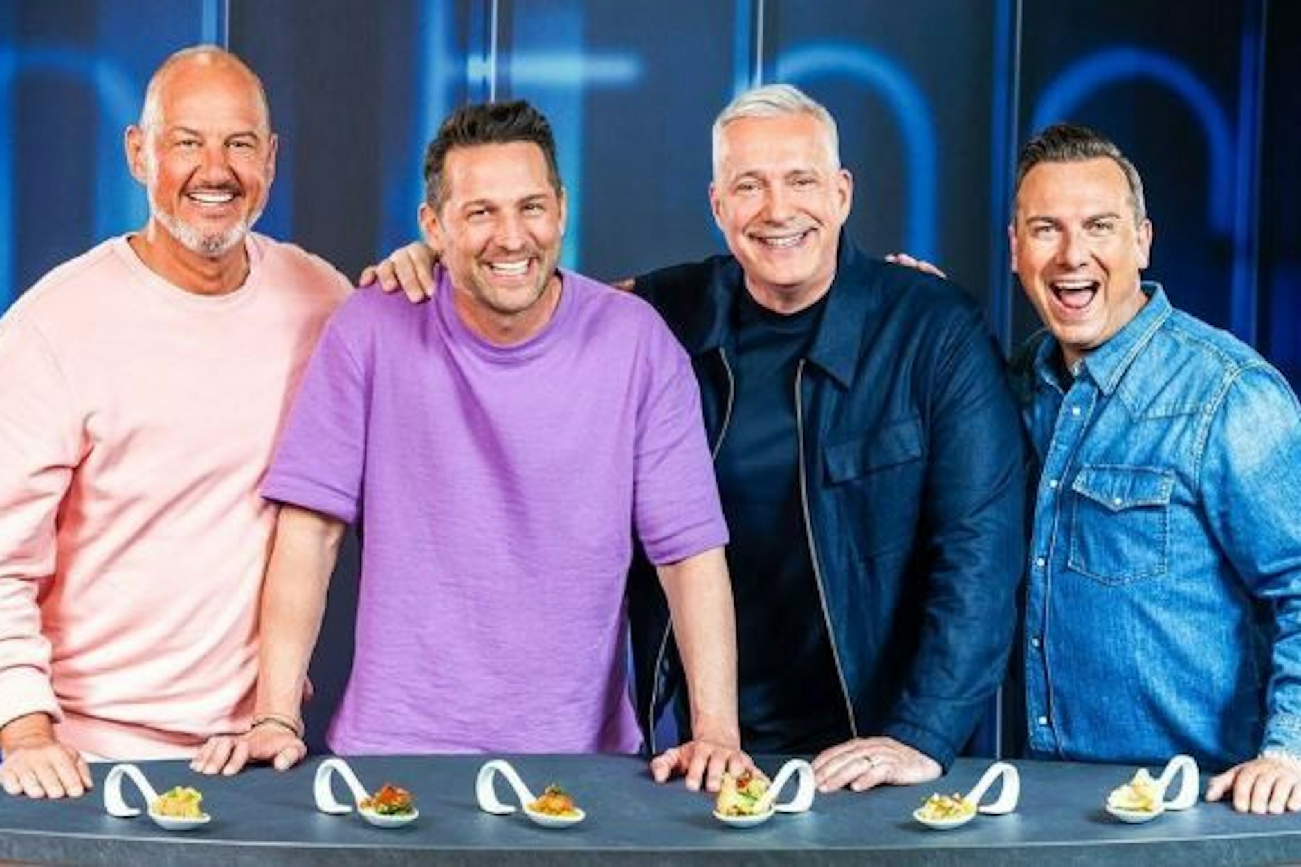 Die Koch-Coaches Frank Rosin, Alexander Kumptner, Alexander Herrmann und Tim Raue