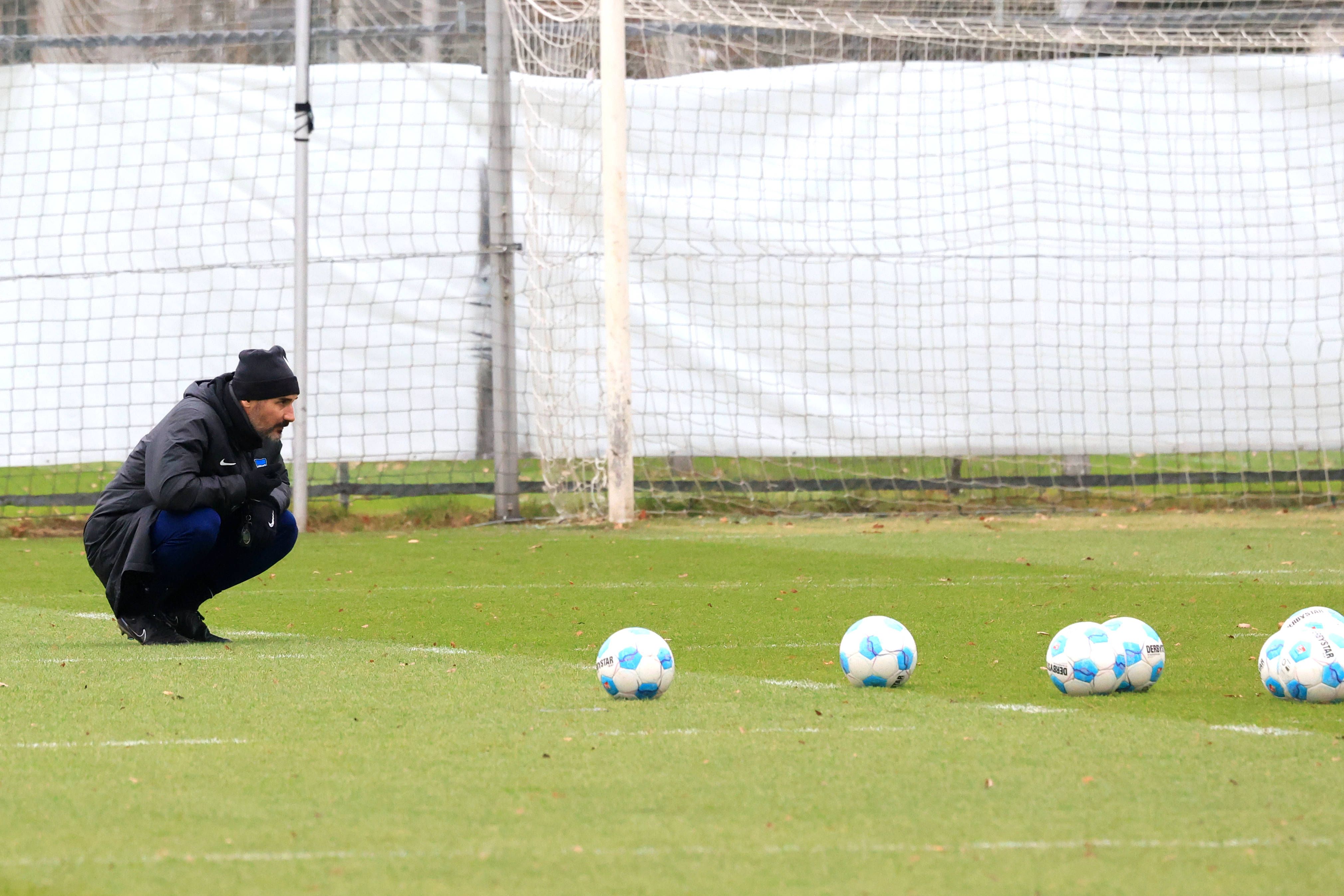 Hertha BSC: Jobangst? Bei der Frage bleibt Trainer Fiel völlig cool