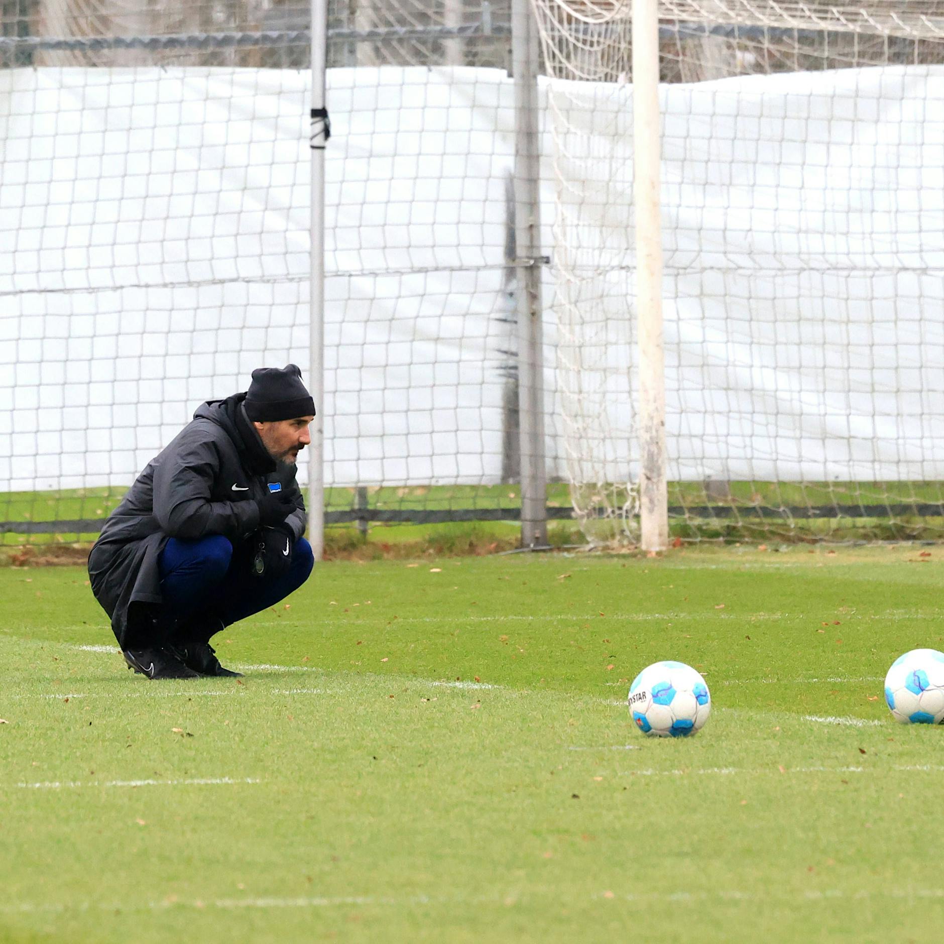 Hertha BSC: Jobangst? Bei der Frage bleibt Trainer Fiel völlig cool